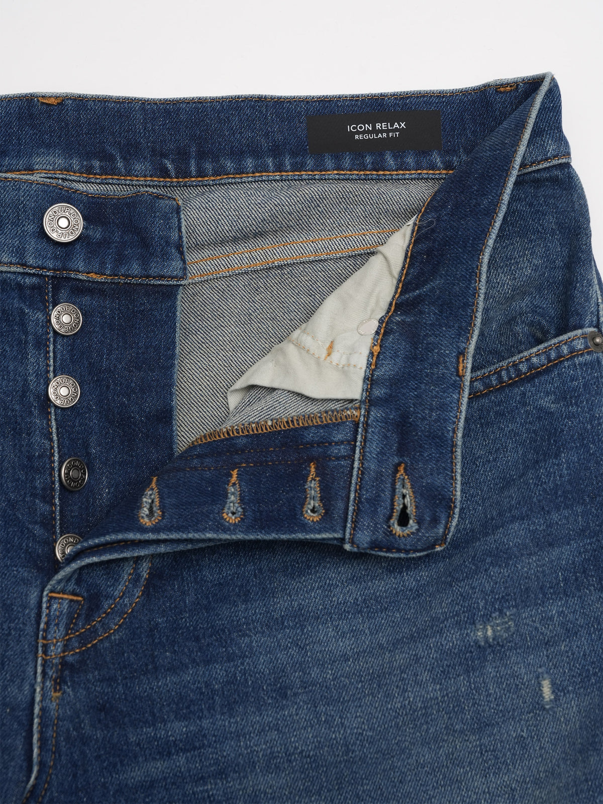 Dondup Straight Jeans Icon Relax für Herren Blau
