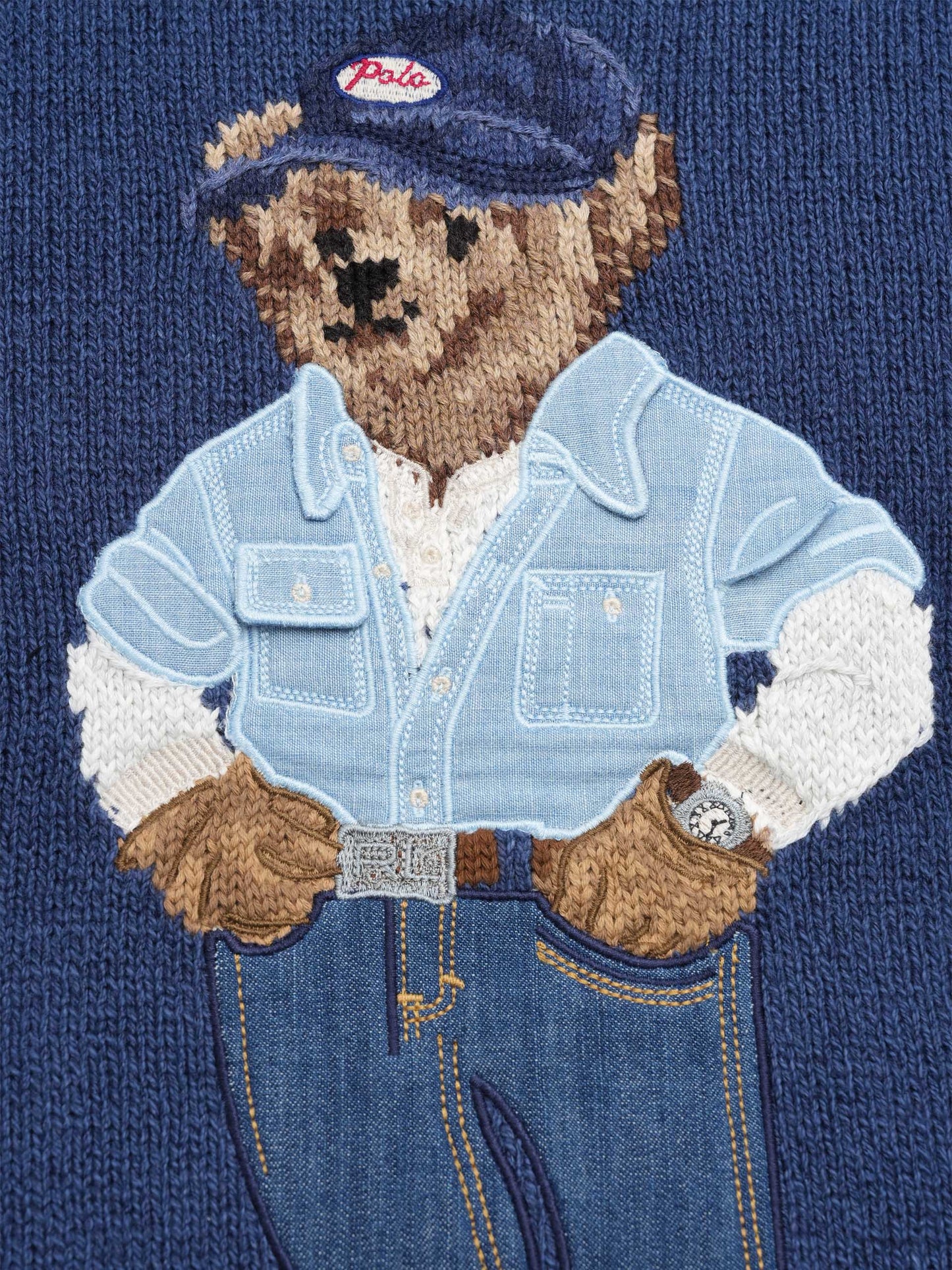 POLO RALPH LAUREN - Pullover mit Polo Bear Blau - Blue