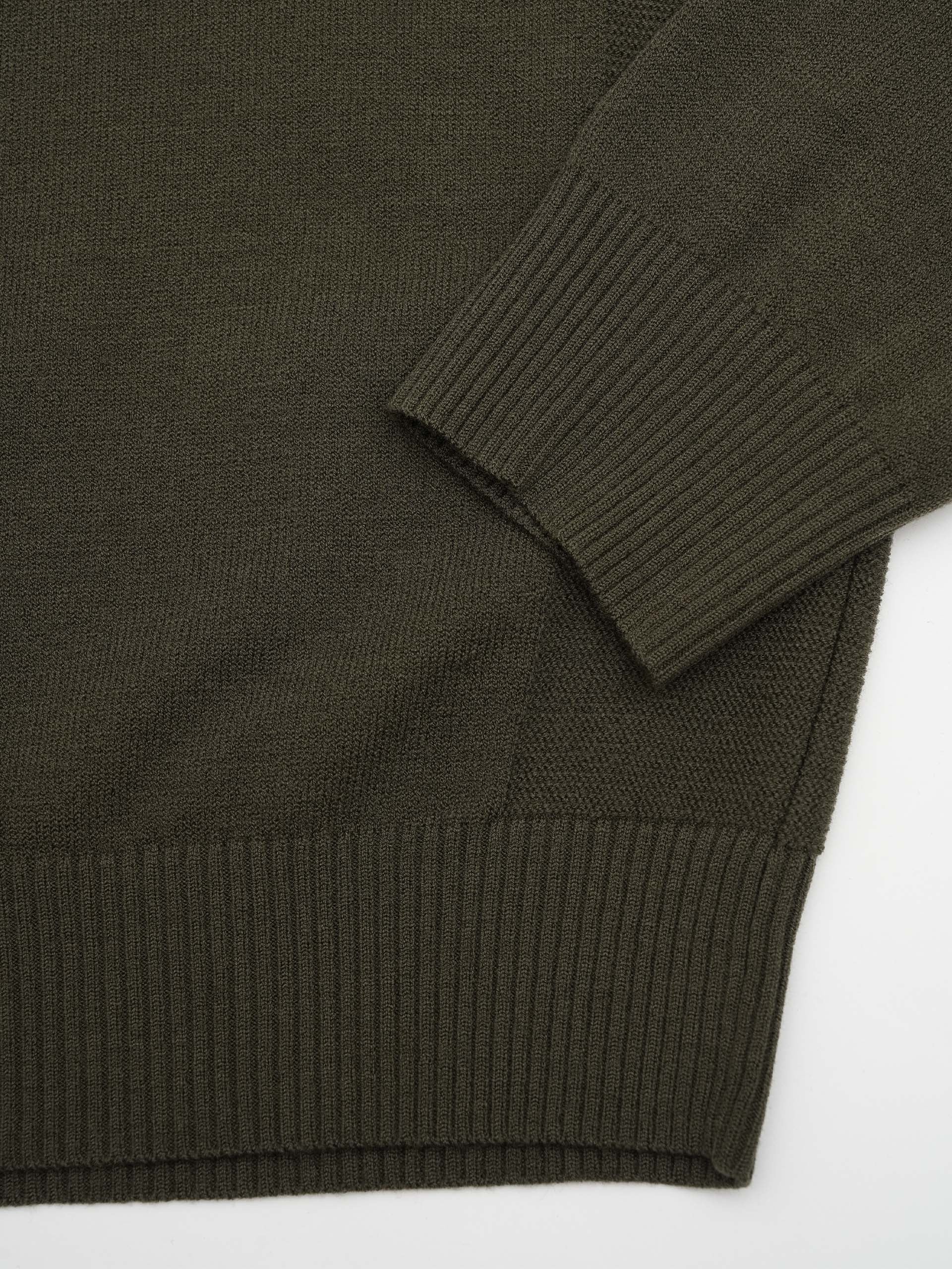 STONE ISLAND - Pullover aus Stretch-Wolle für Herren in Militärgrün - Military green