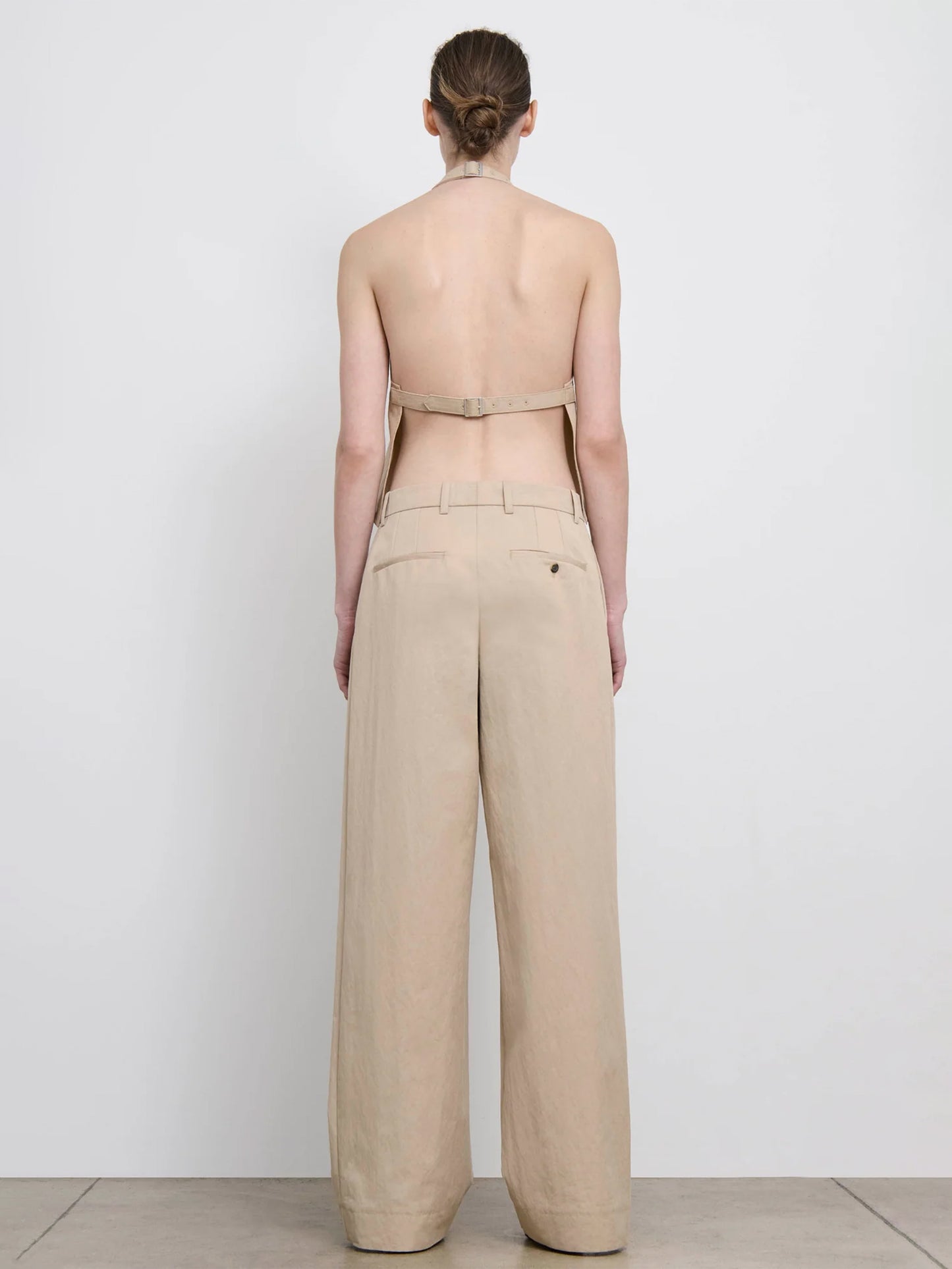 WARDROBE.NYC - Weite Chinohose aus Baumwoll-Drill Khaki