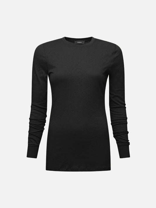 WARDROBE.NYC - Fitted Longsleeve T-Shirt Schwarz – Black