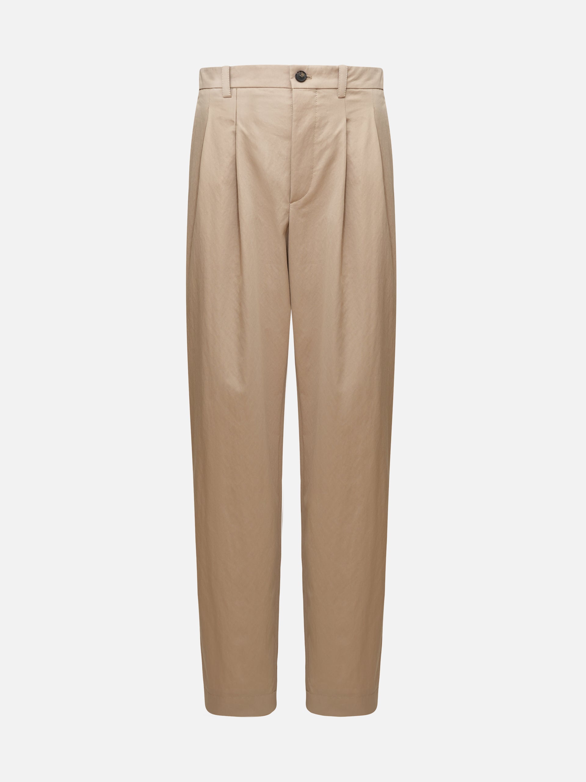 WARDROBE.NYC - Weite Chinohose aus Baumwoll-Drill Khaki