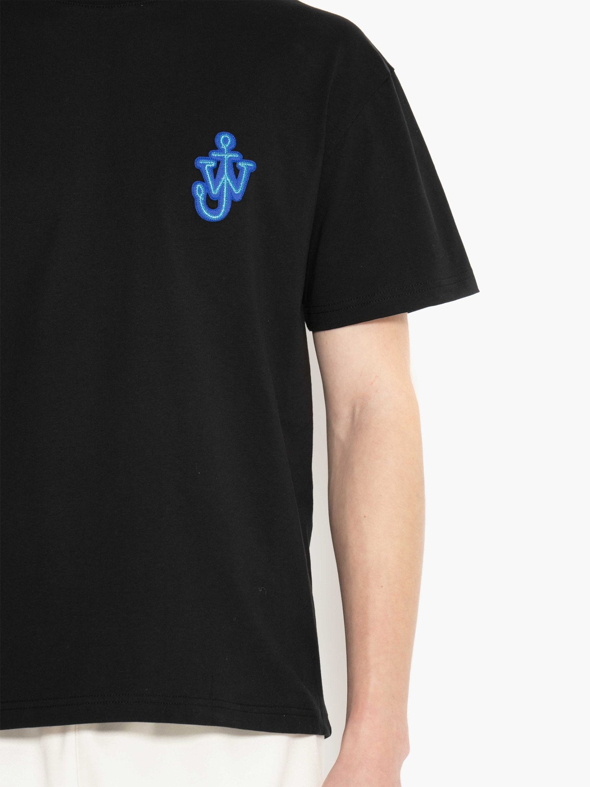 JW ANDERSON - T-Shirt mit Anker-Logo für Herren Schwarz – Black