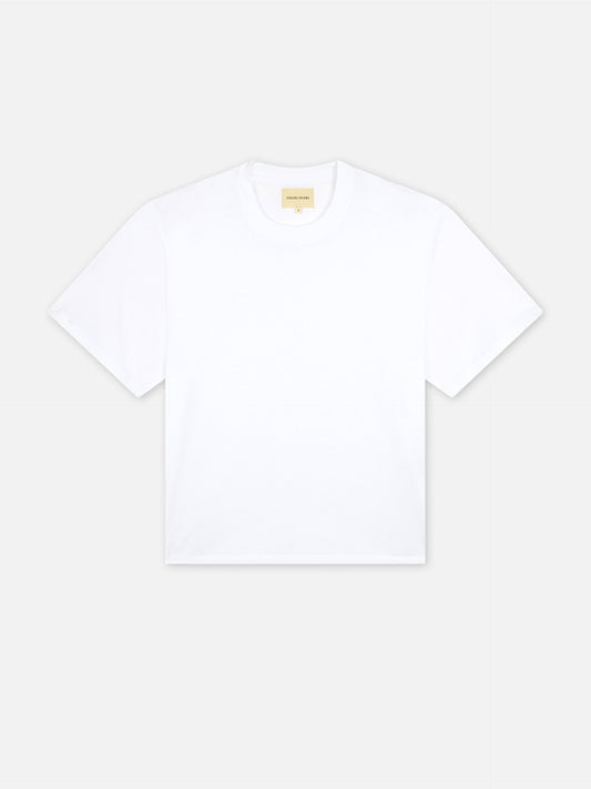 LOULOU STUDIO - T-Shirt Telanto im Boxy-Fit Weiss – White
