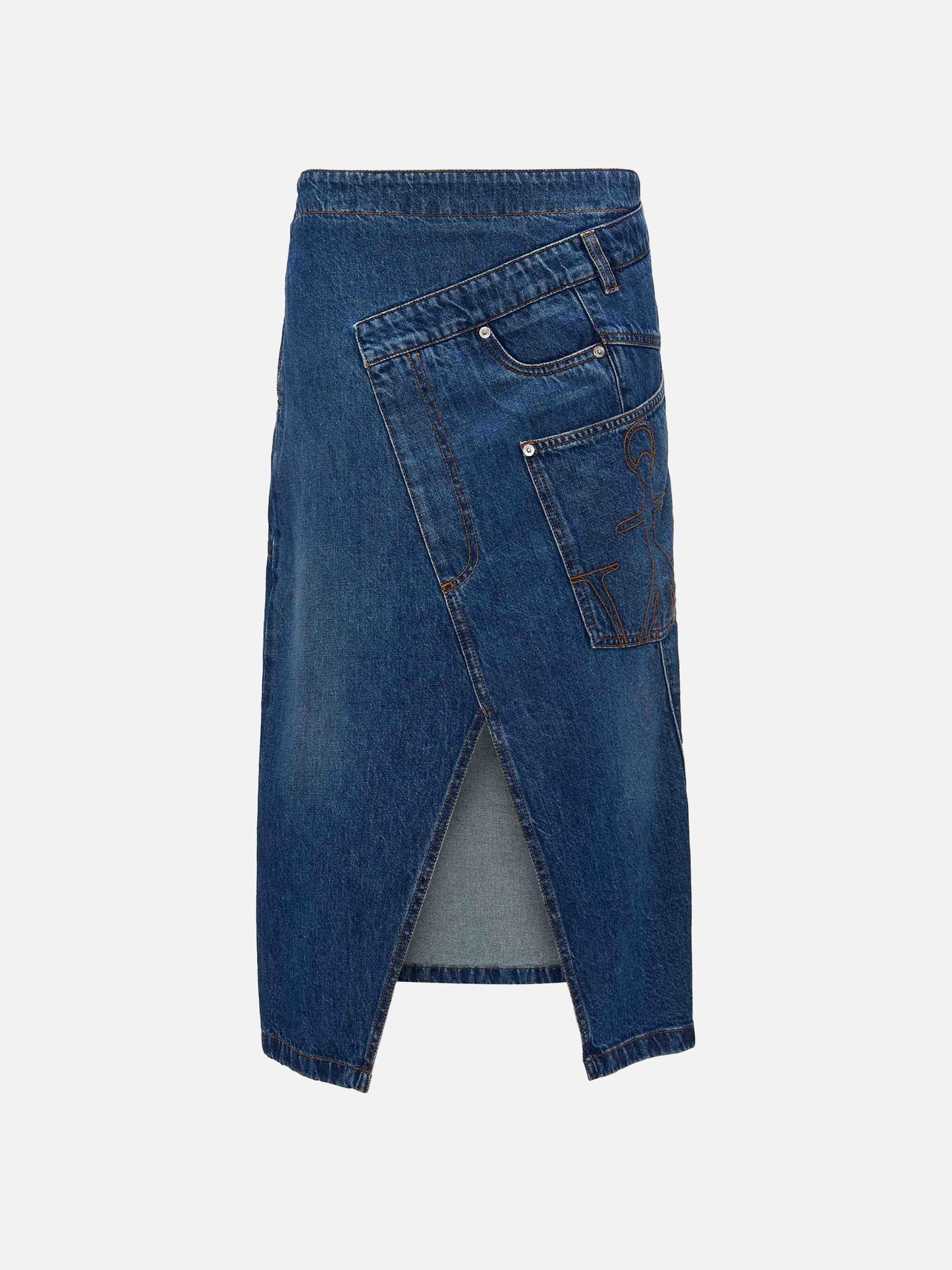 JW ANDERSON - Twisted Midirock aus Denim für Damen