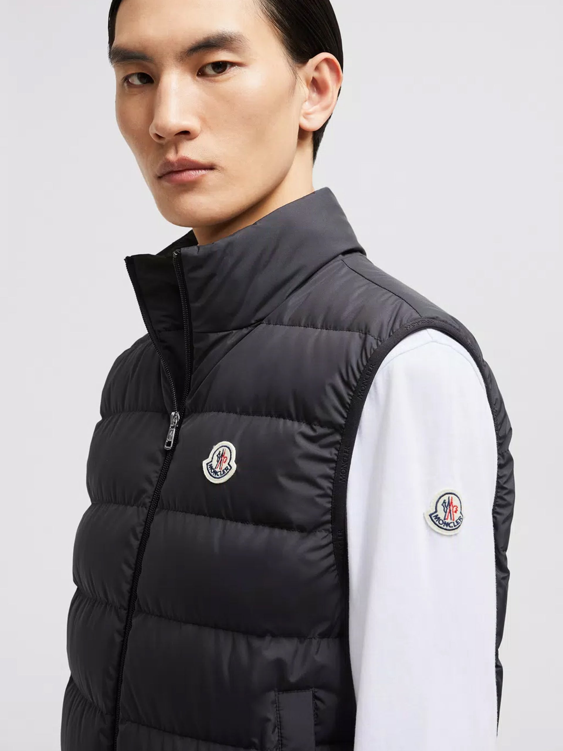 MONCLER - Contrin Daunenweste für Herren Schwarz – Black