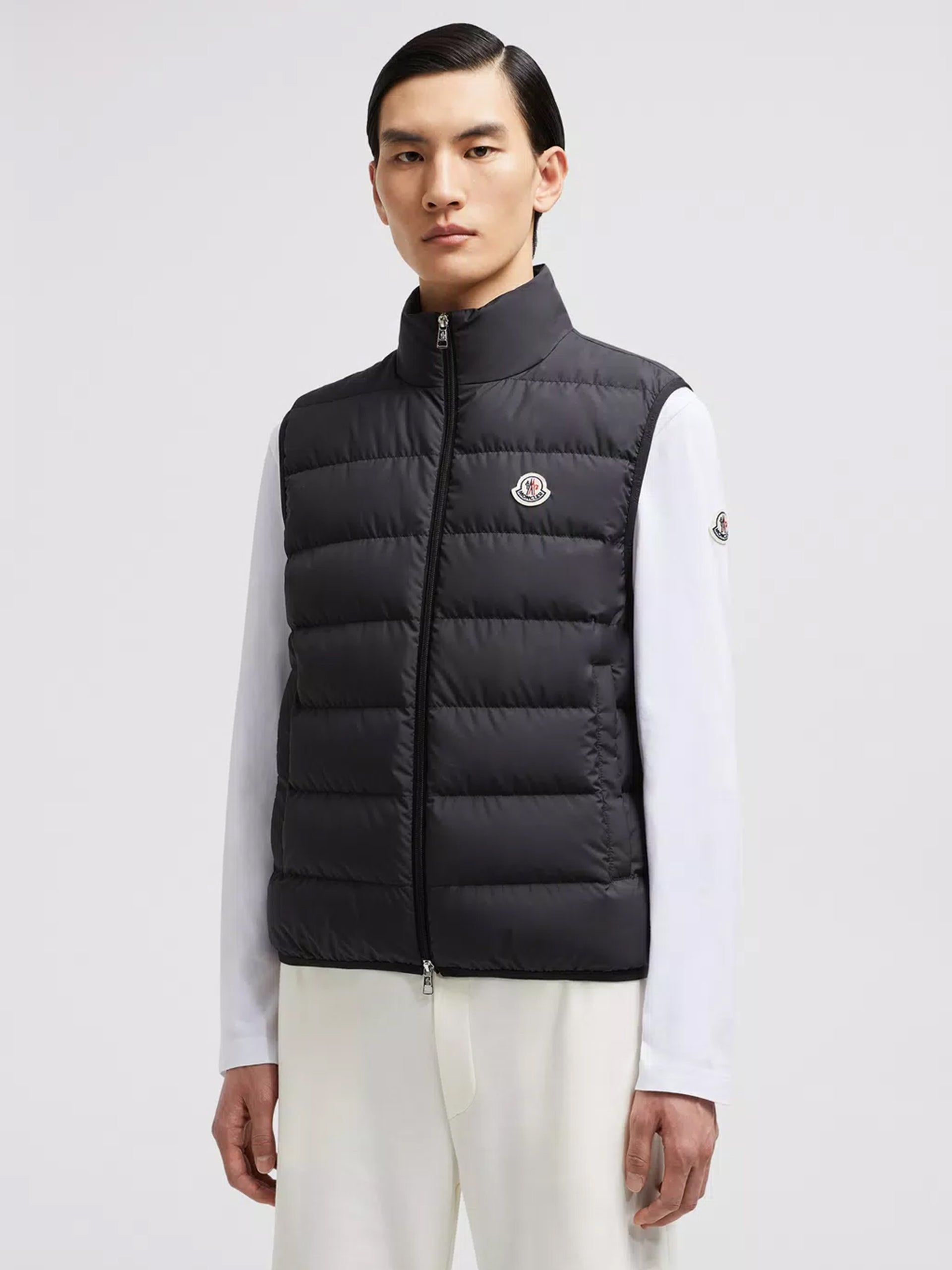 MONCLER - Contrin Daunenweste für Herren Schwarz – Black