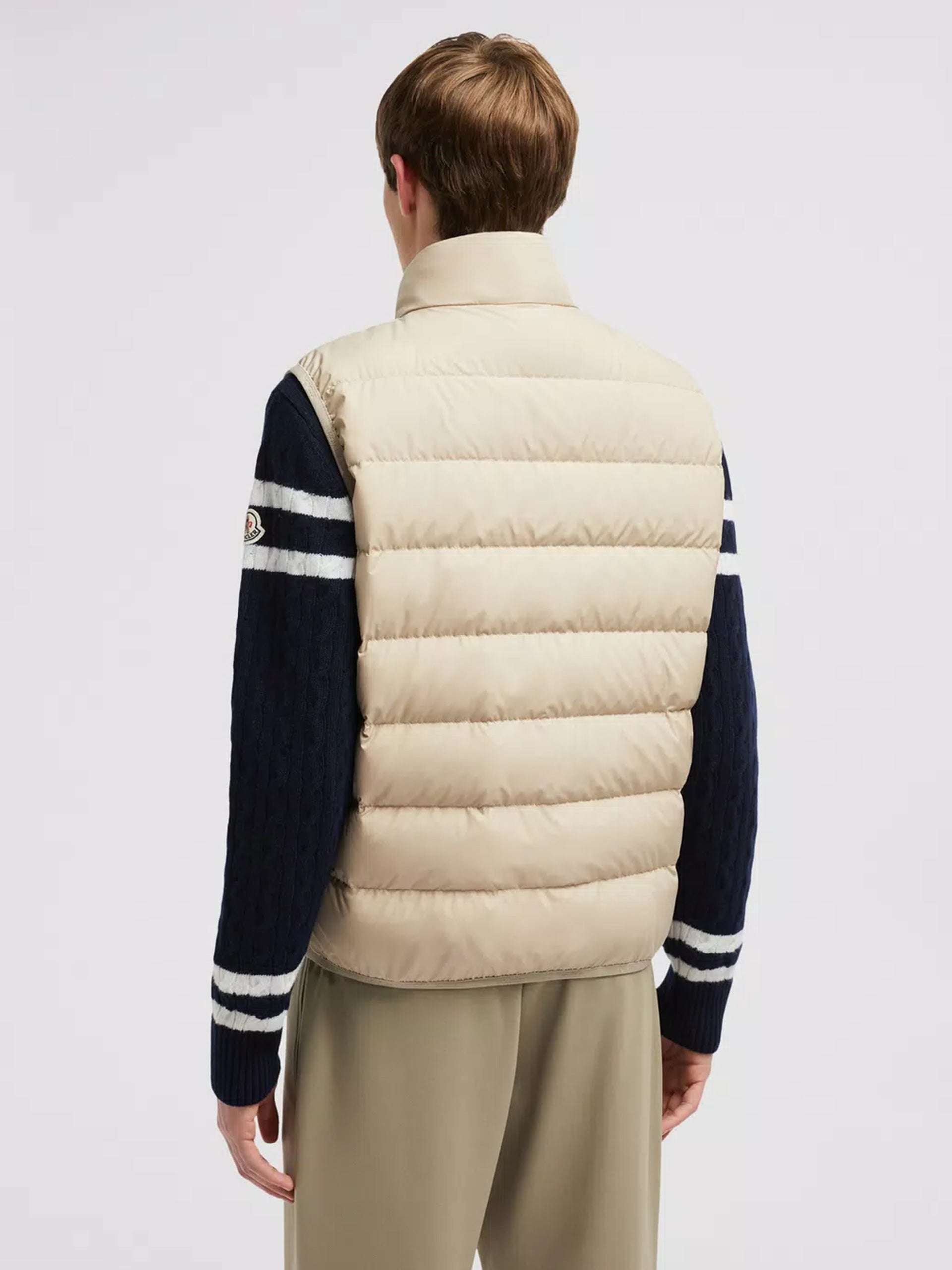 MONCLER - Contrin Daunenweste für Herren Beige