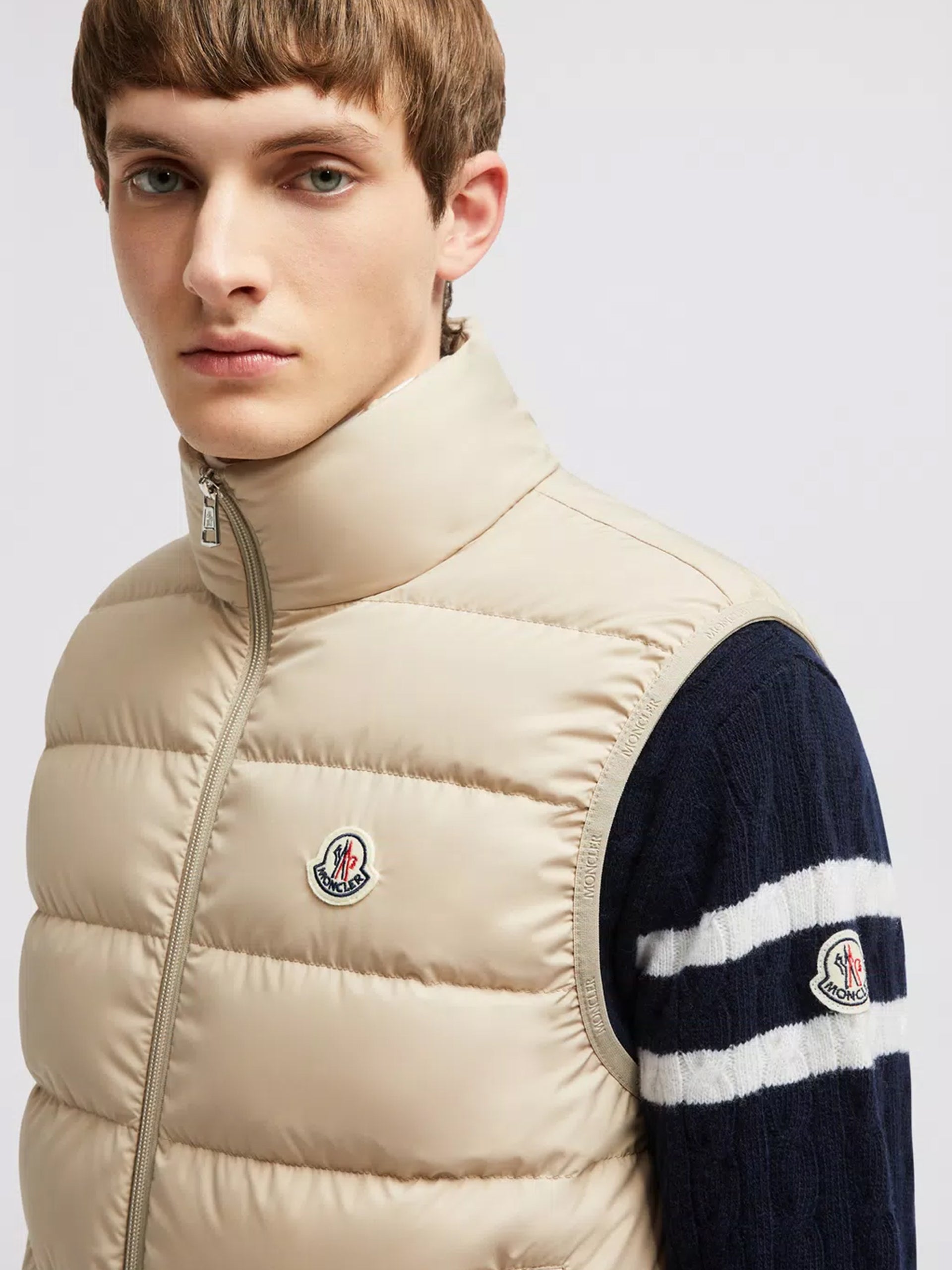 MONCLER - Contrin Daunenweste für Herren Beige