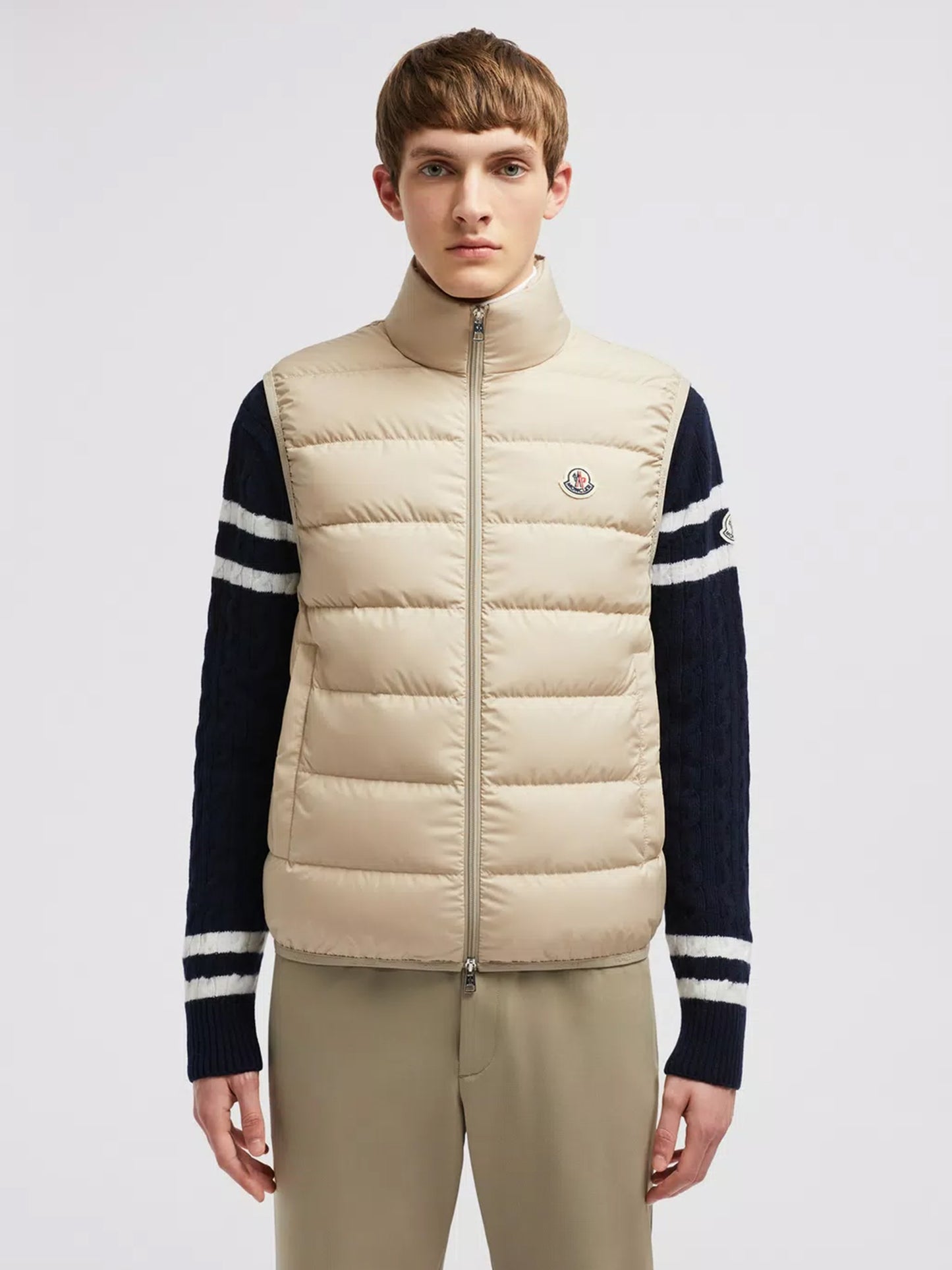 MONCLER - Contrin Daunenweste für Herren Beige