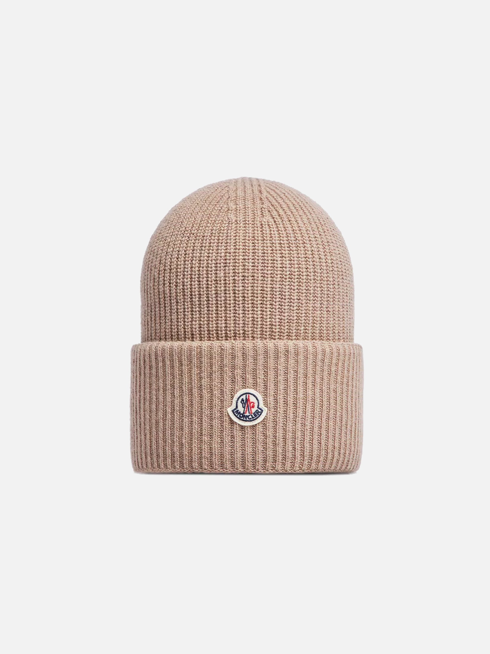 MONCLER - Mütze mit Logo für Damen Beige