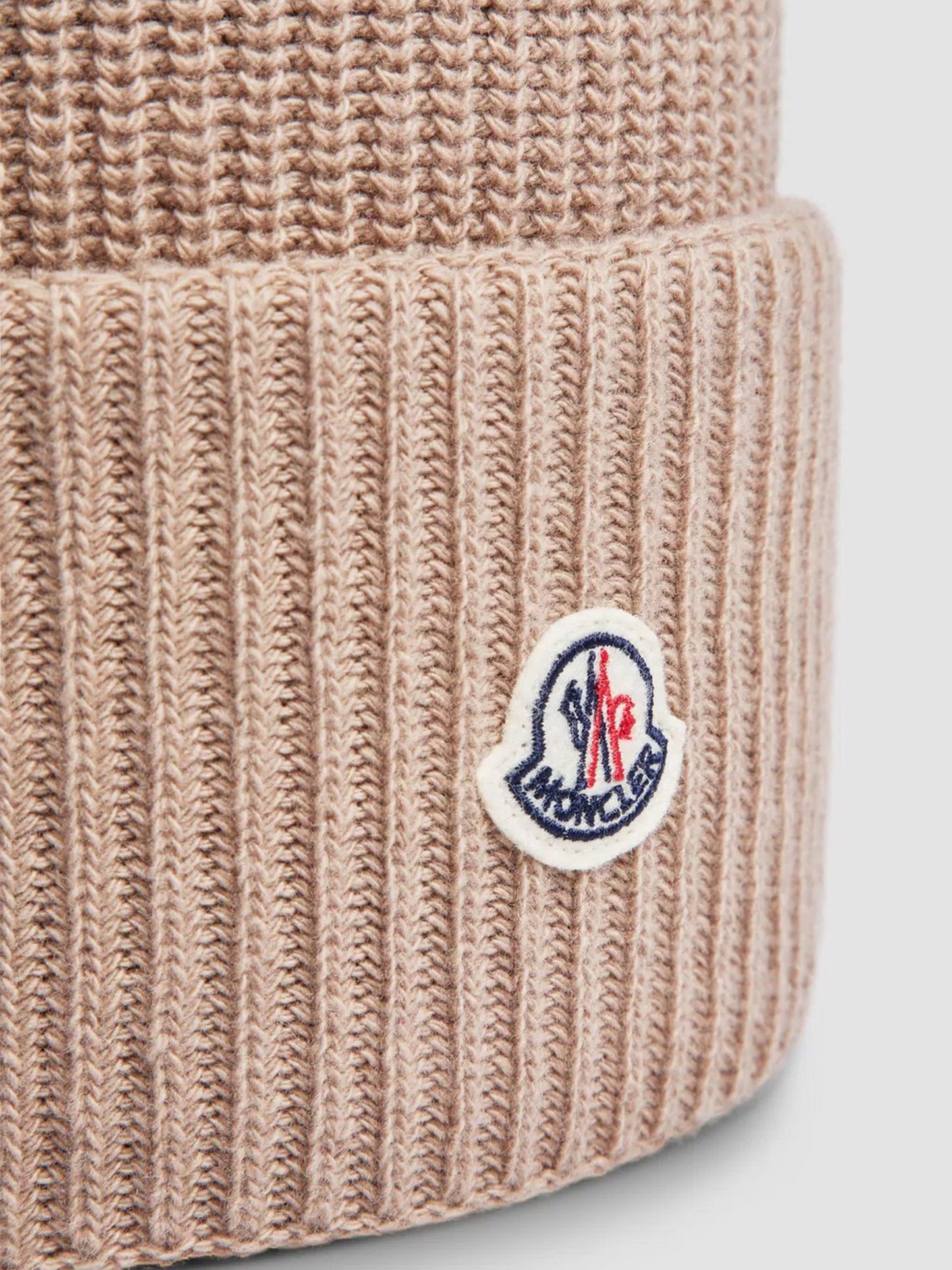 MONCLER - Mütze mit Logo für Damen Beige