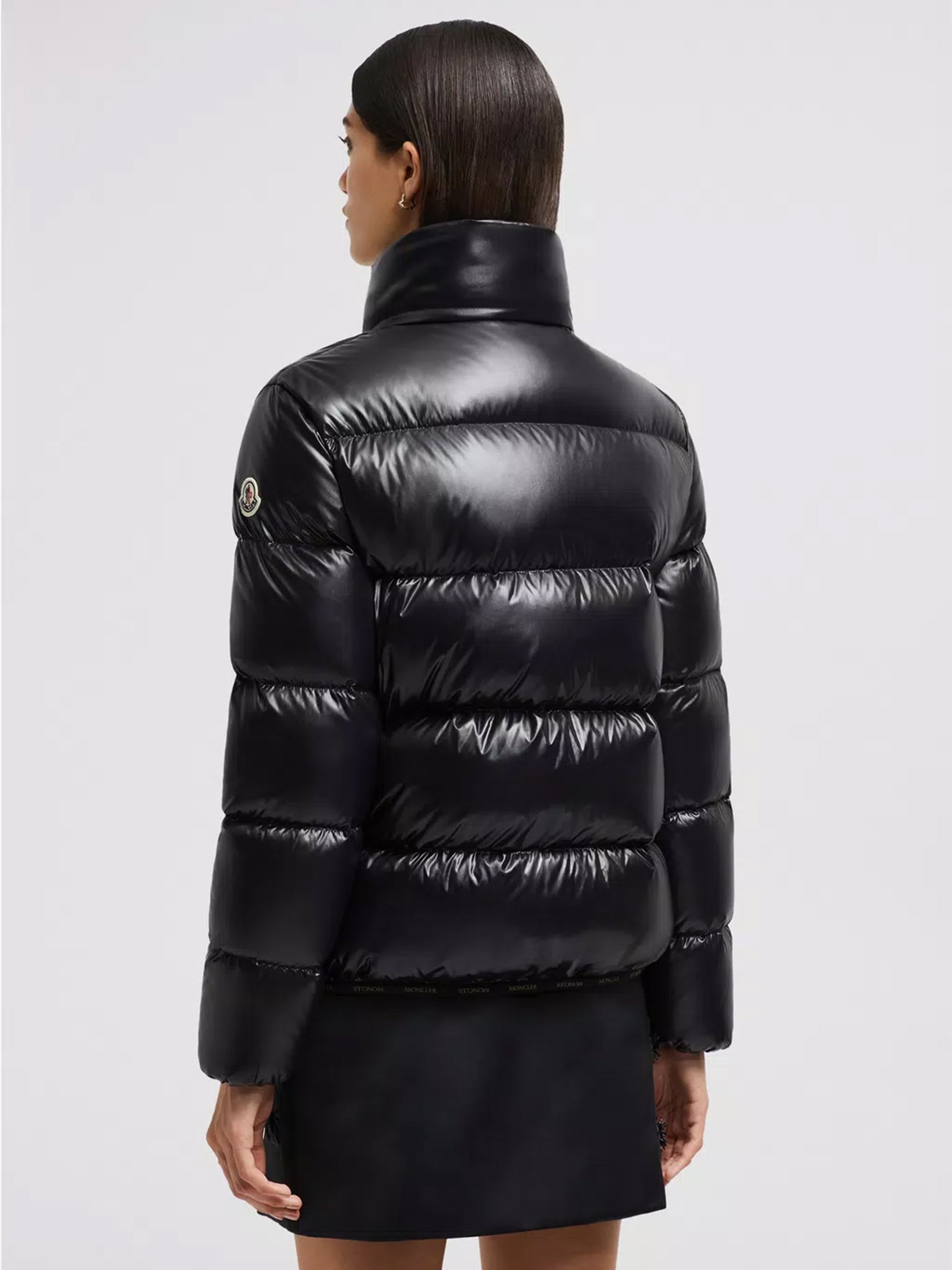 MONCLER - Abbadia kurze Daunenjacke für Damen Schwarz – Black