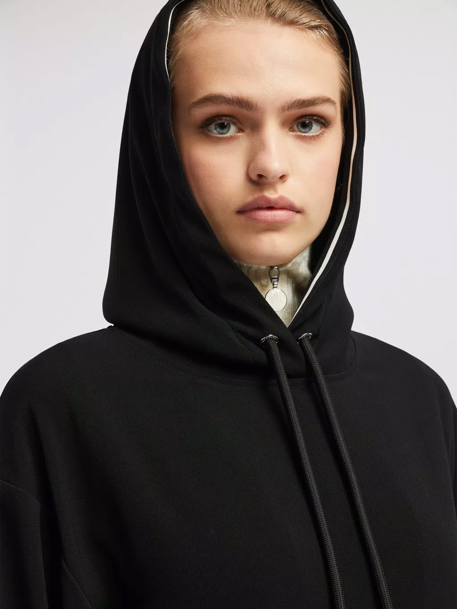 MONCLER - Hoodie aus Satin für Damen