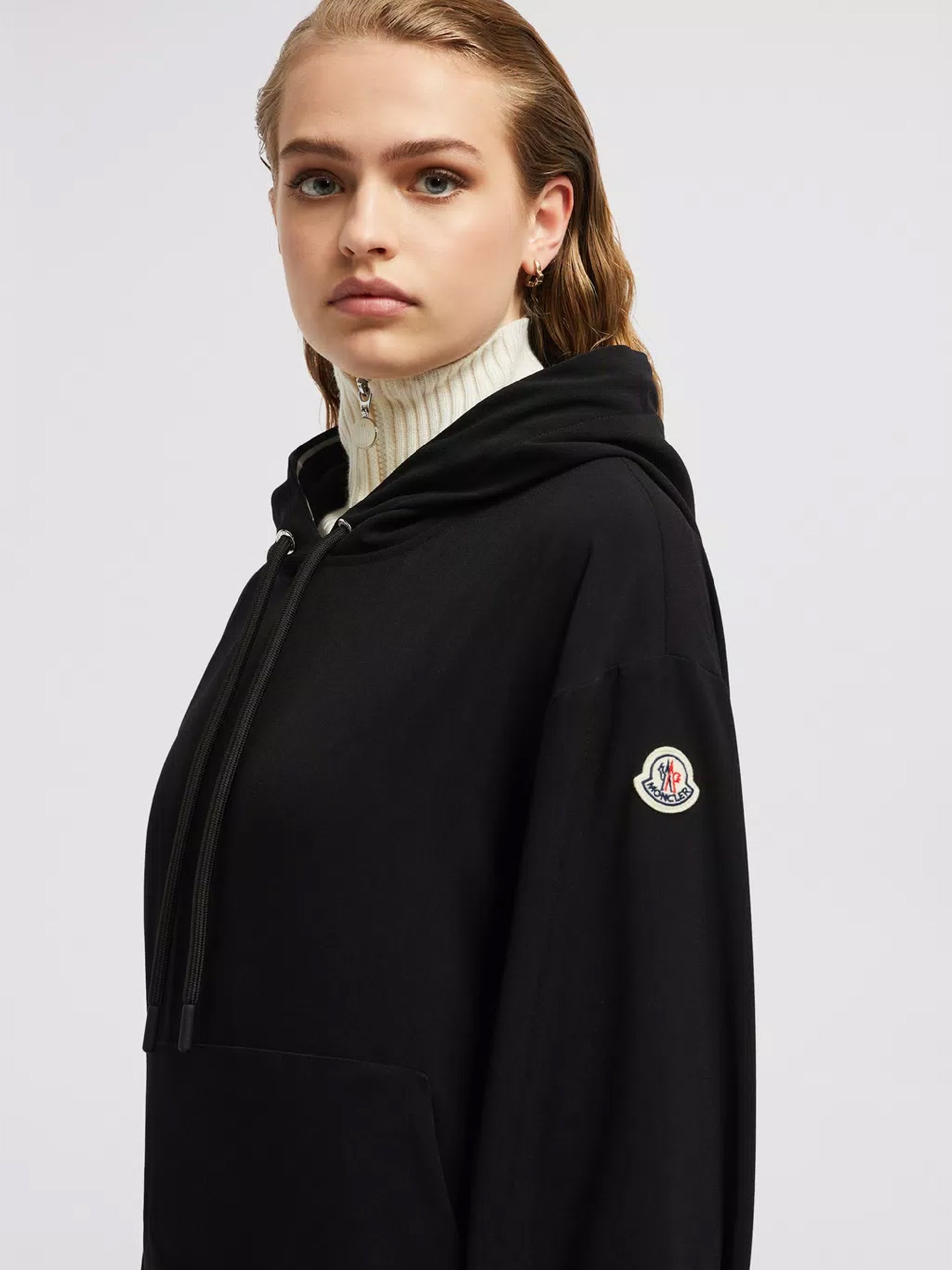 MONCLER - Hoodie aus Satin für Damen