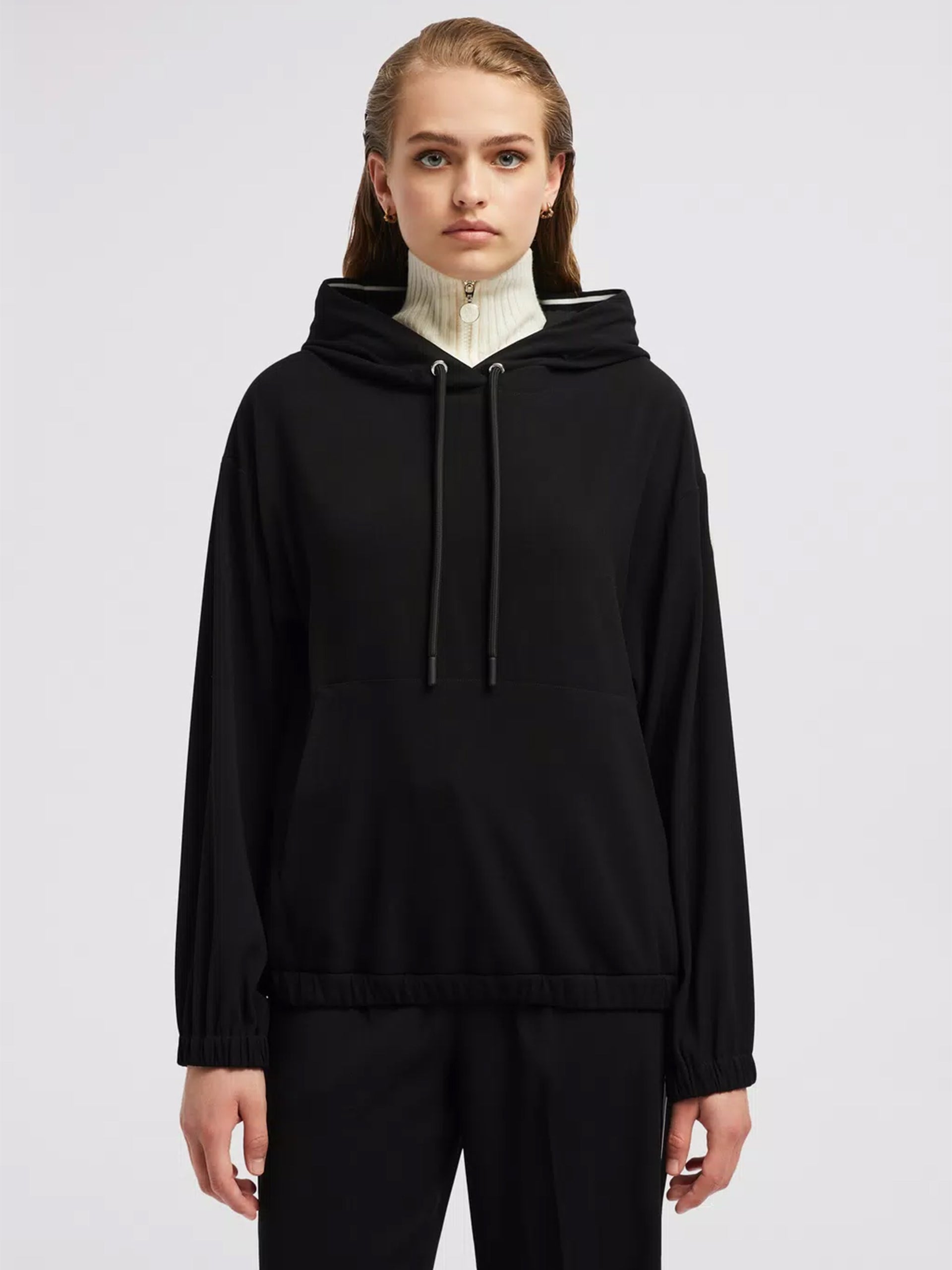 MONCLER - Hoodie aus Satin für Damen