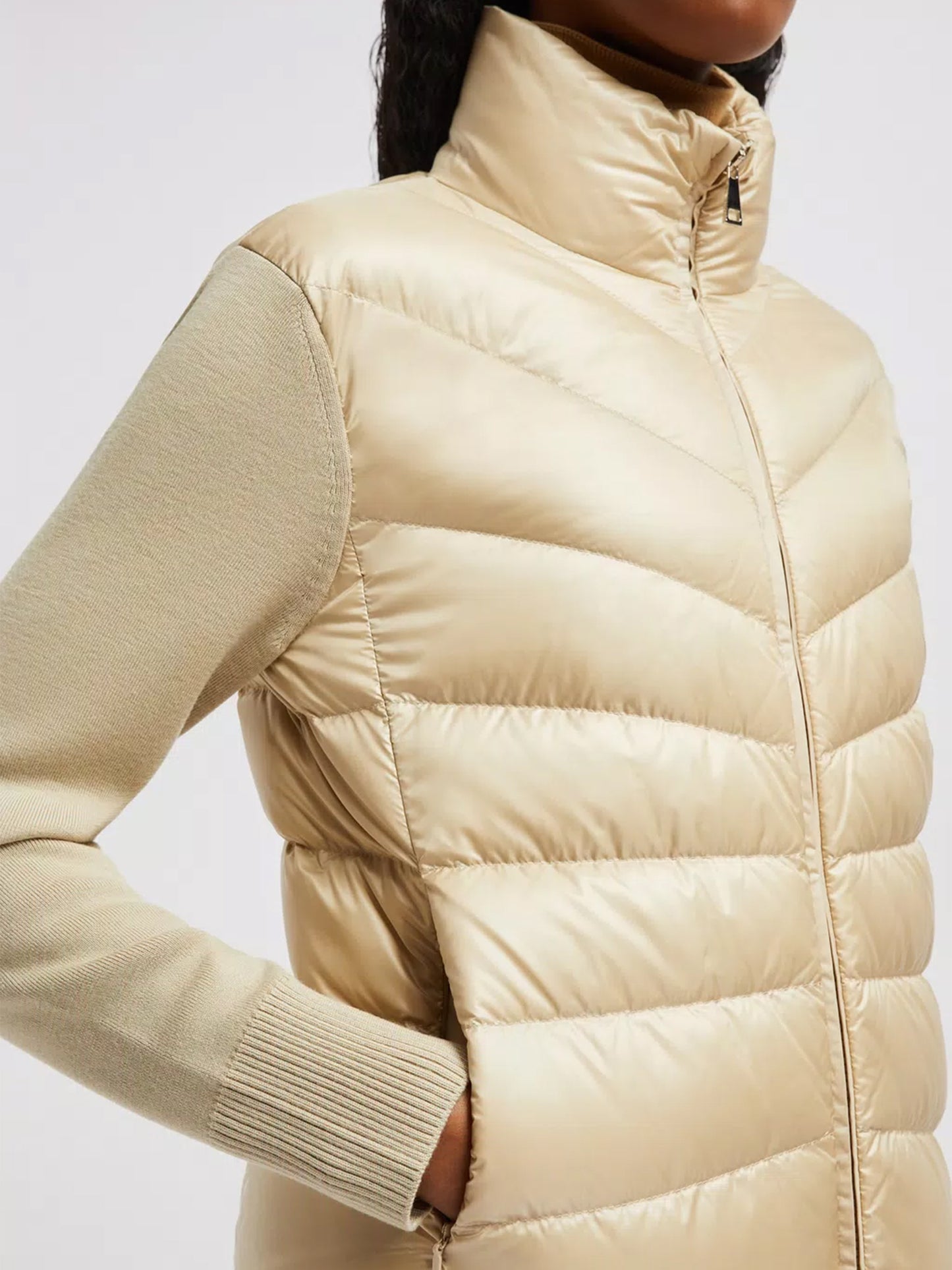 MONCLER - Gefütterte Strickjacke für Damen