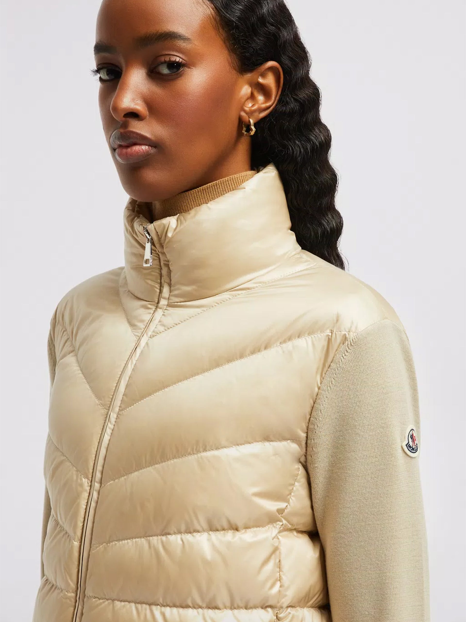 MONCLER - Gefütterte Strickjacke für Damen