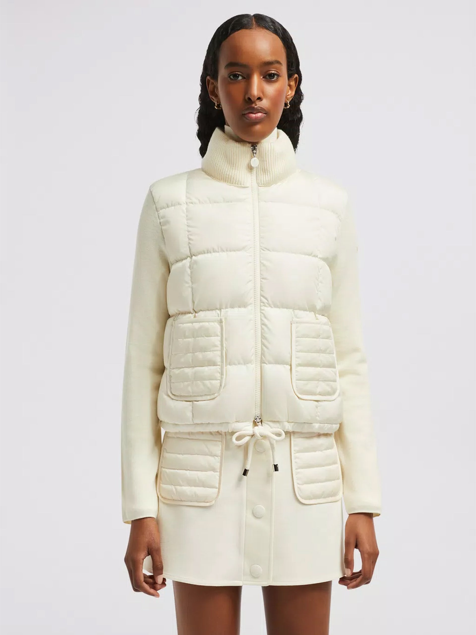 MONCLER - Strickjacke mit Daunenfüllung für Damen