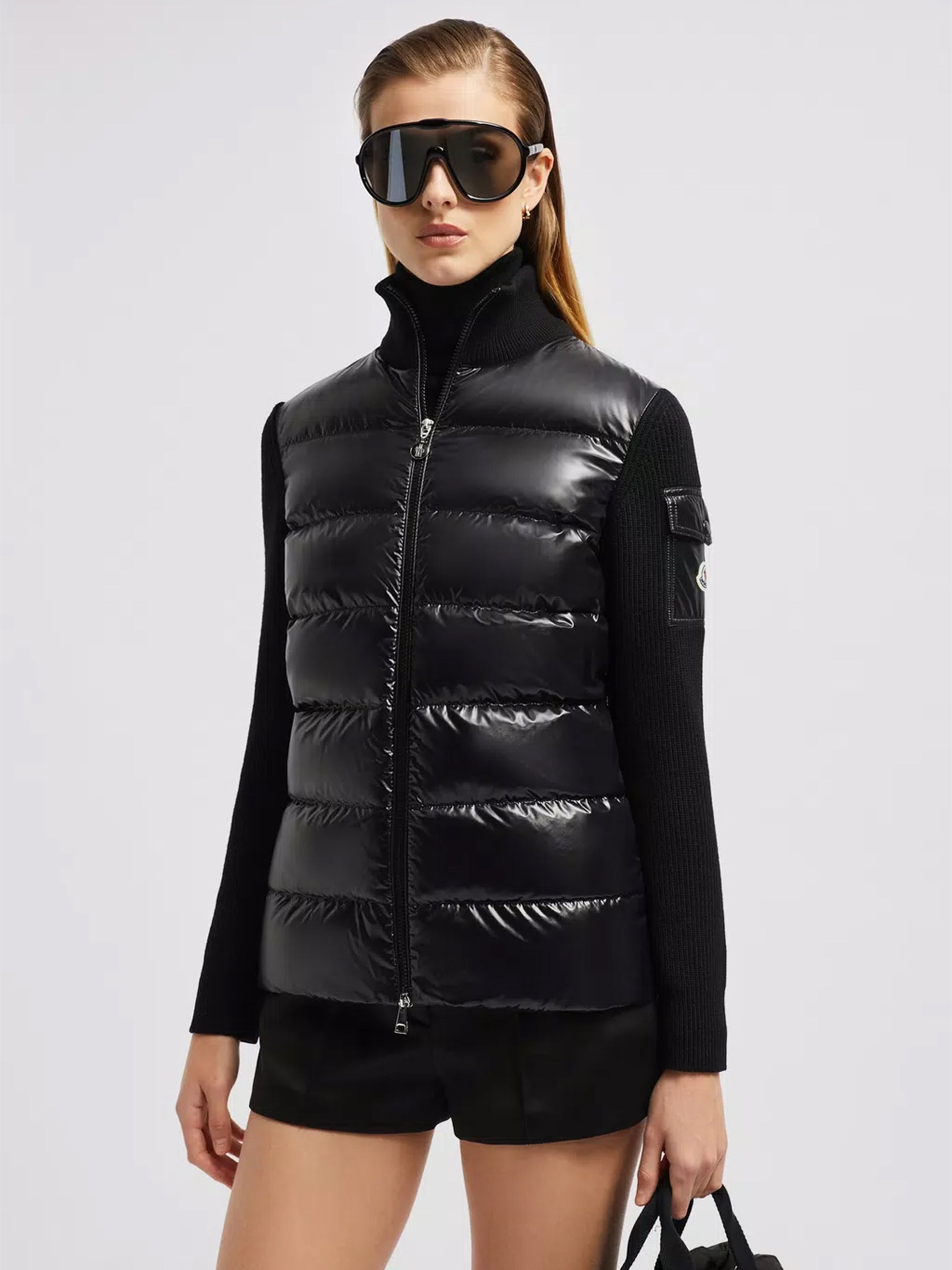 MONCLER - Daunengefüllte Strickjacke für Damen