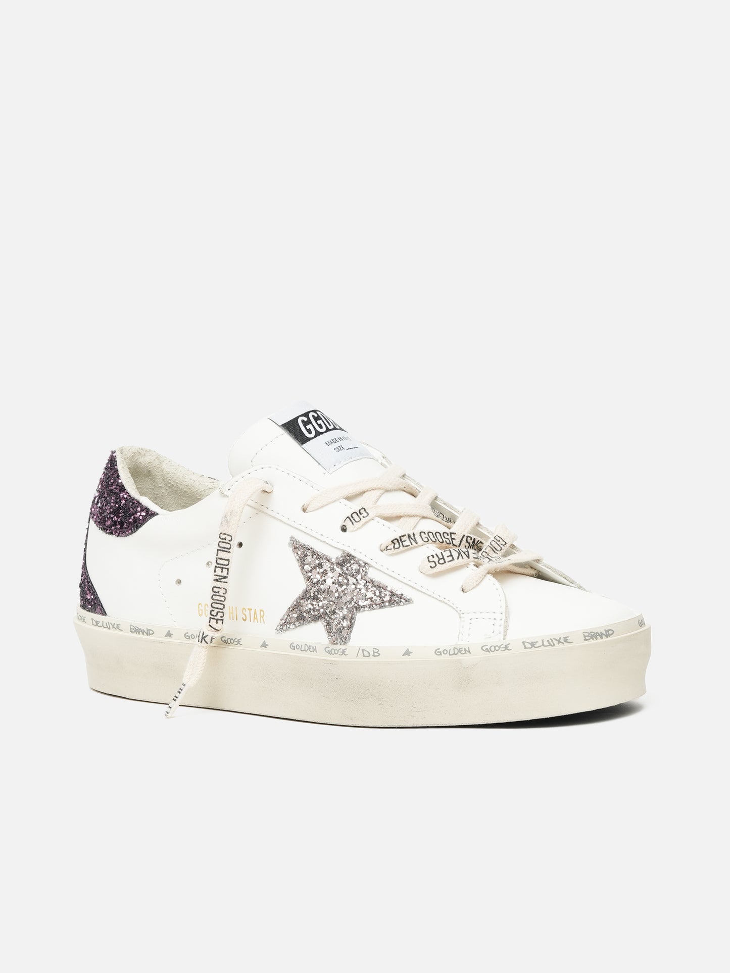 GOLDEN GOOSE - Sneaker Hi Star Glitter für Damen