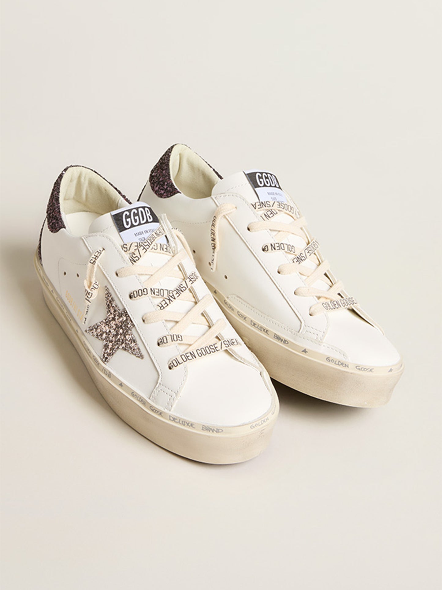 GOLDEN GOOSE - Sneaker Hi Star Glitter für Damen