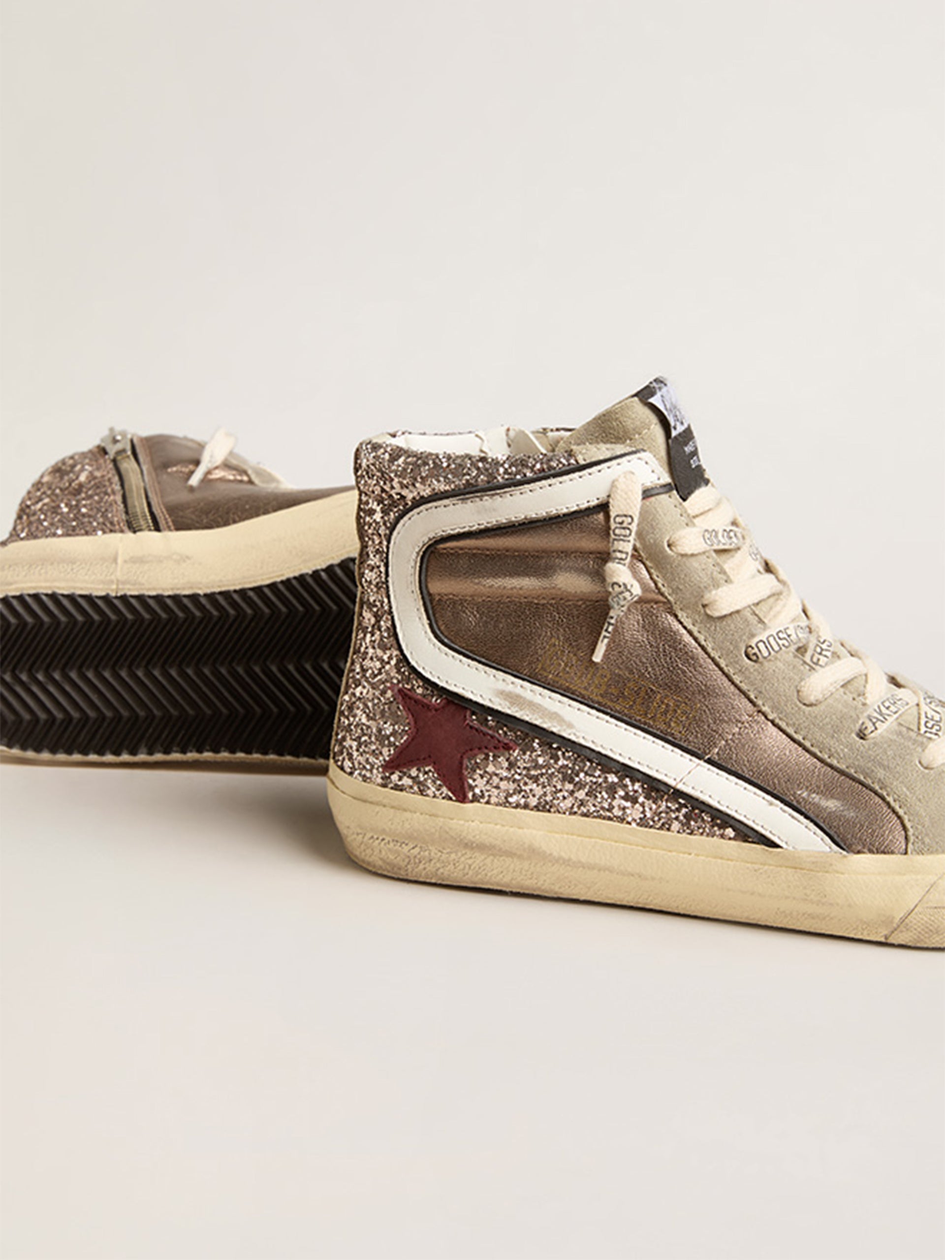 GOLDEN GOOSE - Sneaker Slide mit Glitzer-Details für Damen