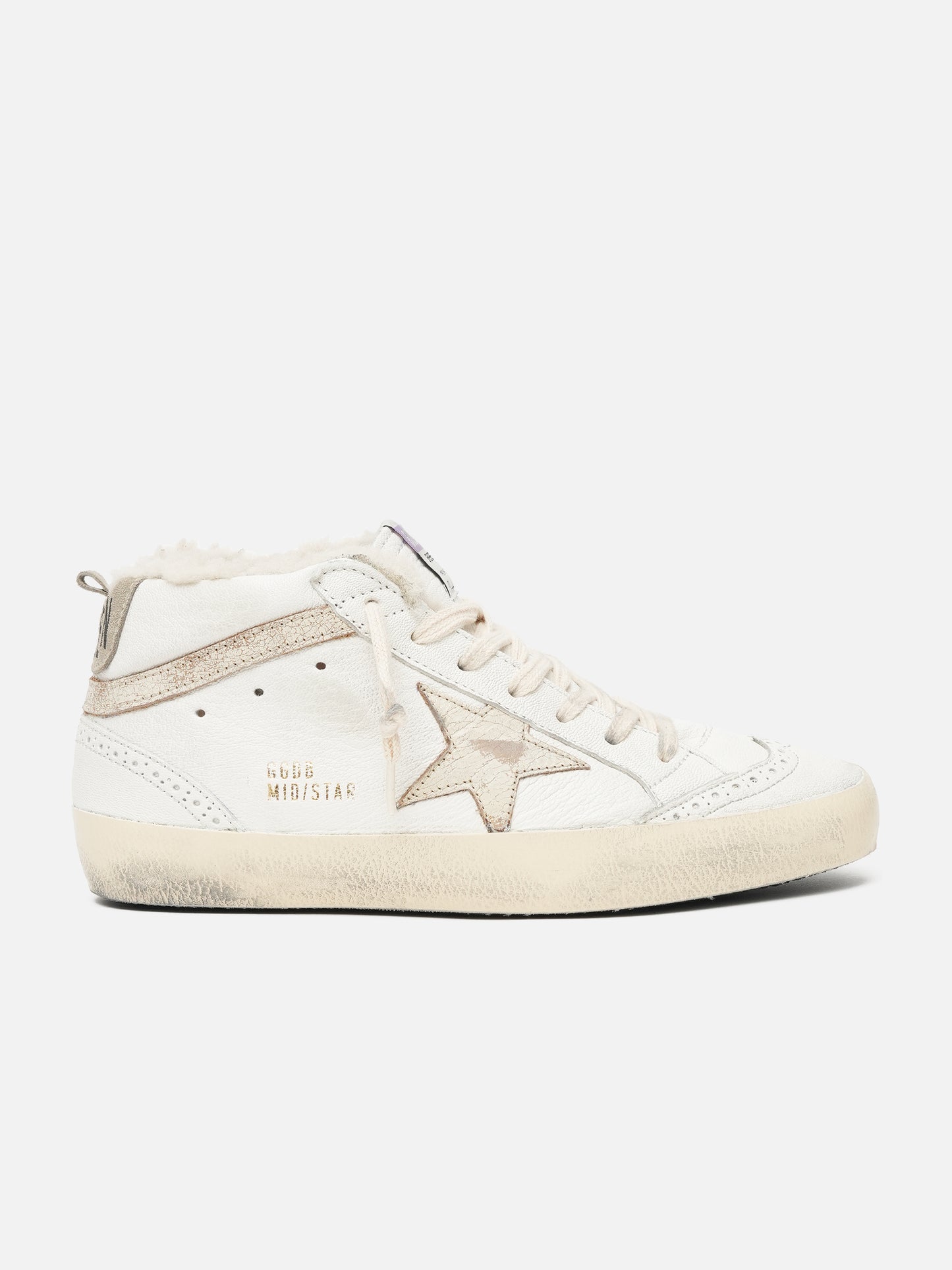 GOLDEN GOOSE - Sneaker Mid Star mit Shearling für Damen