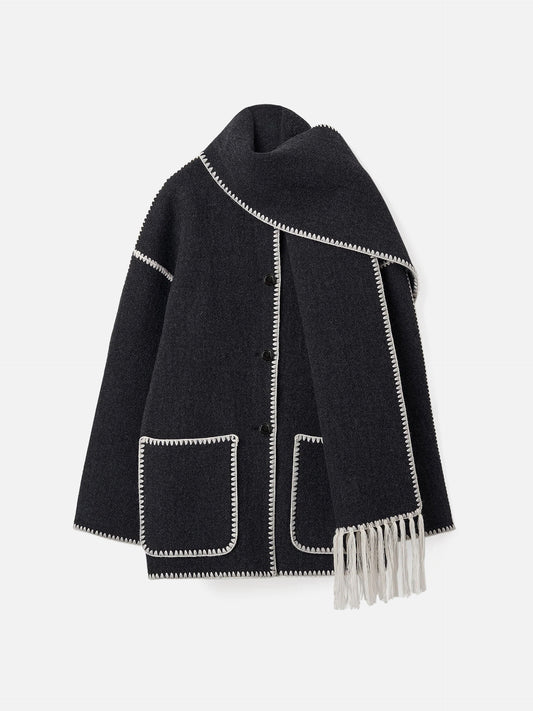 TOTEME - Bestickte Jacke mit Schal für Damen