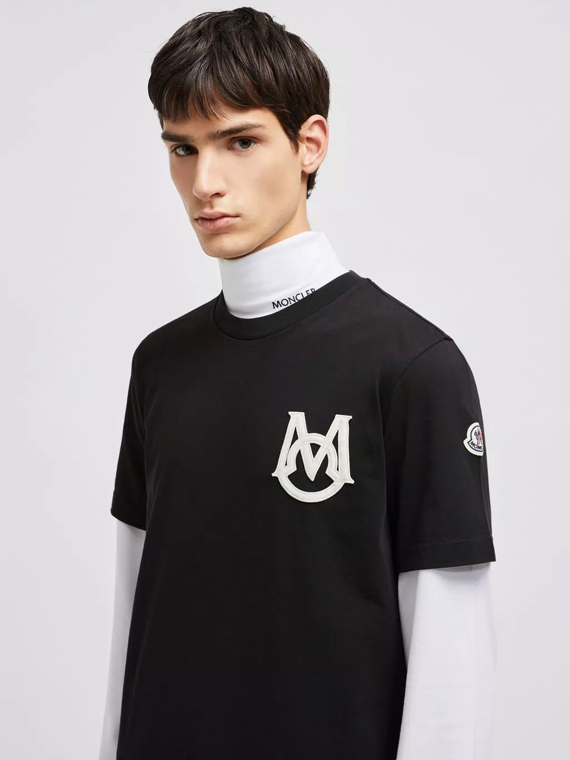 MONCLER - T-Shirt mit Monogramm für Herren