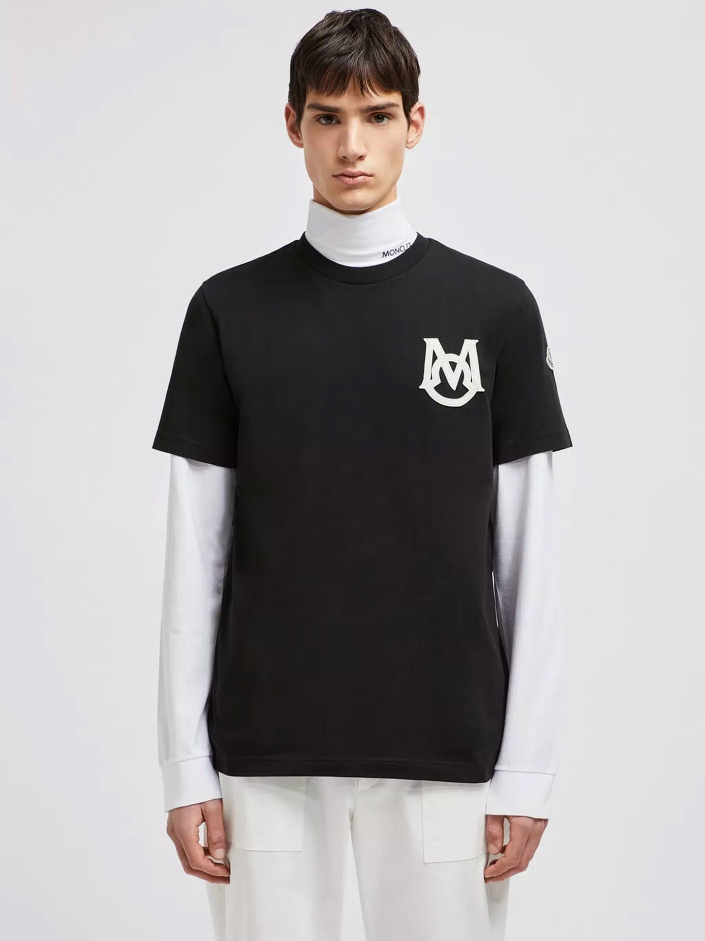 MONCLER - T-Shirt mit Monogramm für Herren