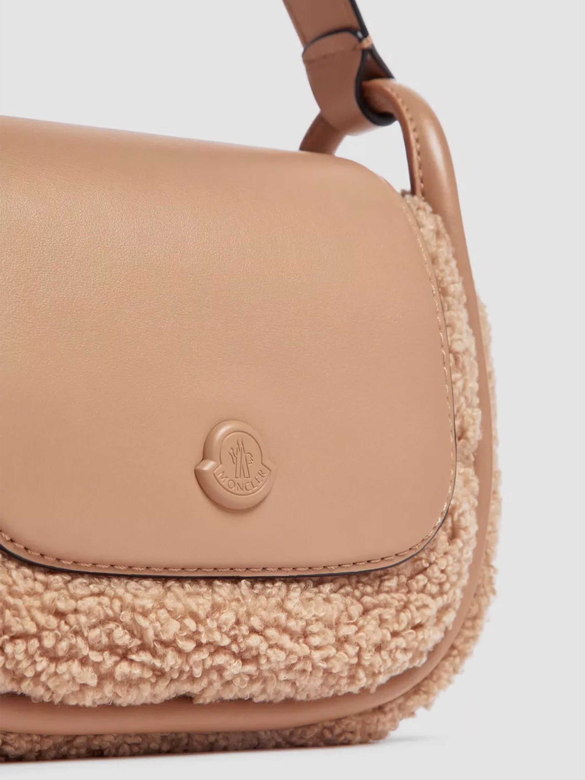 MONCLER - Tiarna Mini-Tasche aus Teddy-Stoff