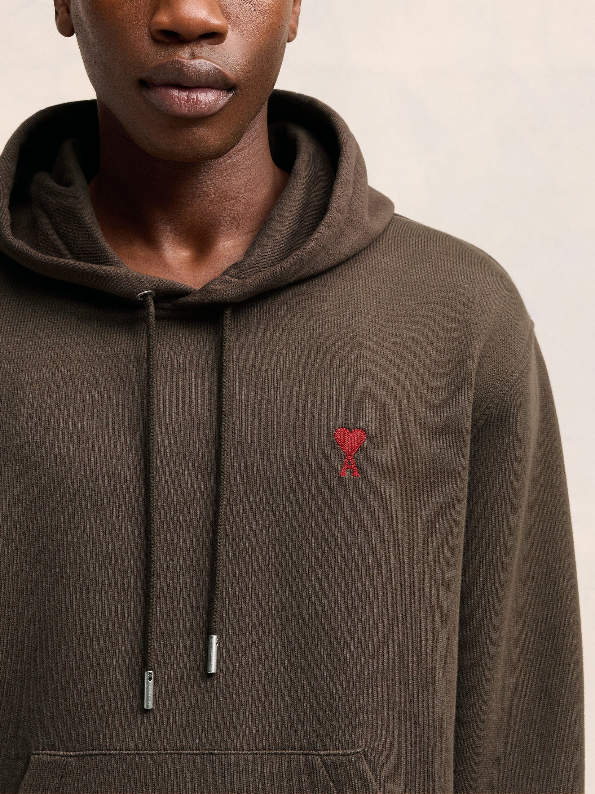 AMI PARIS - Hoodie Ami De Coeur mit rotem Logo