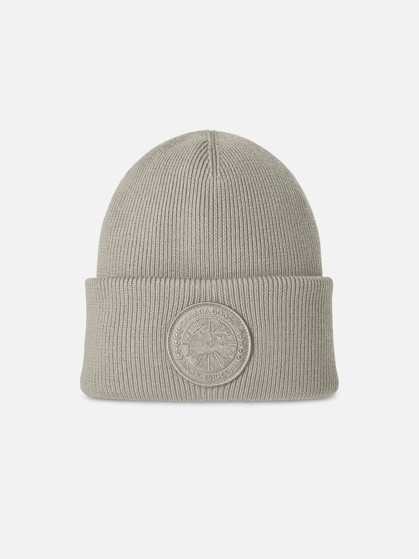 CANADA GOOSE - Mütze Arctic Toque mit tonalem Logo Hellgrau – Light gray