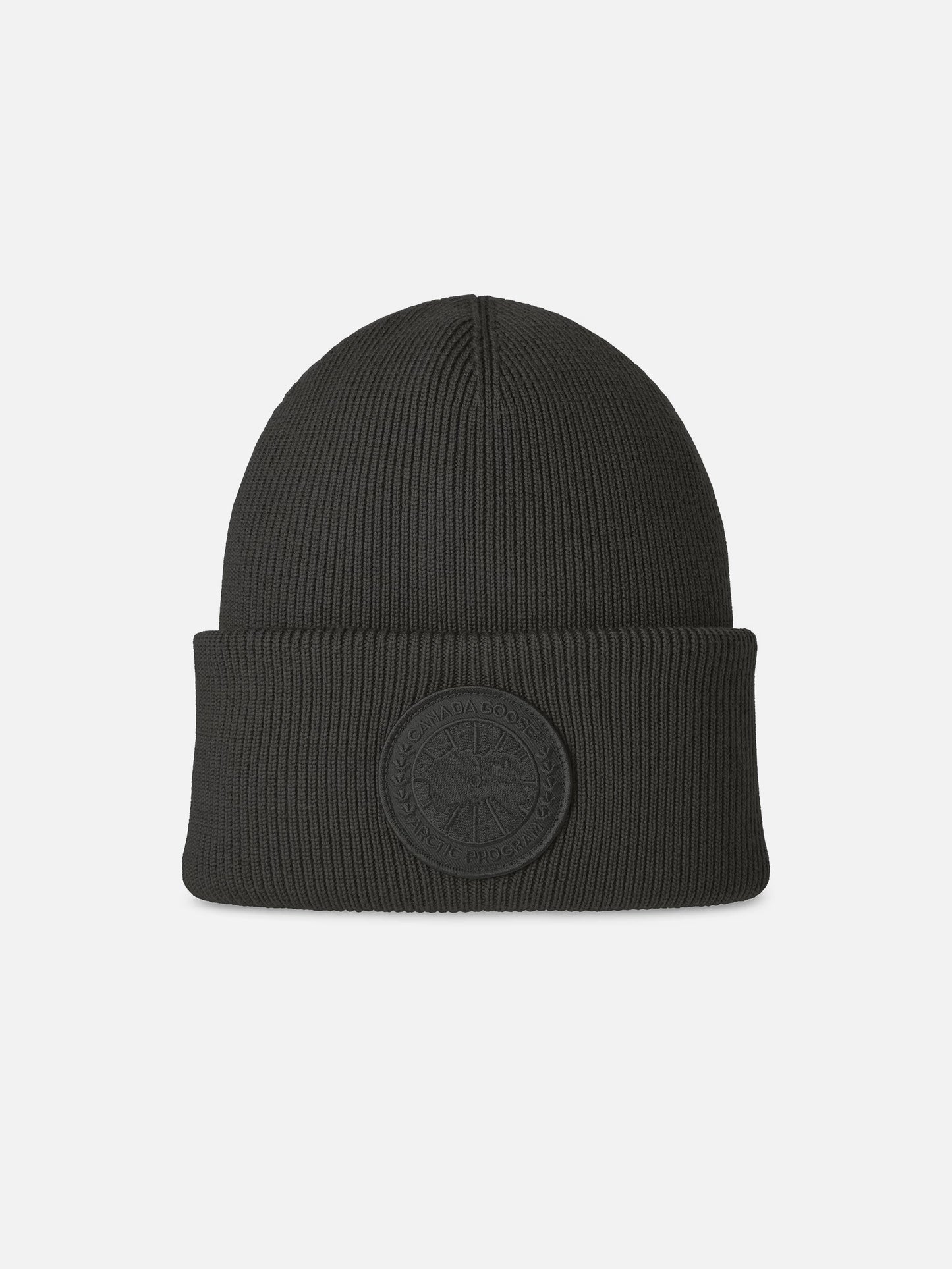 CANADA GOOSE - Mütze Arctic Toque mit tonalem Logo Dunkelgrau – Dark gray