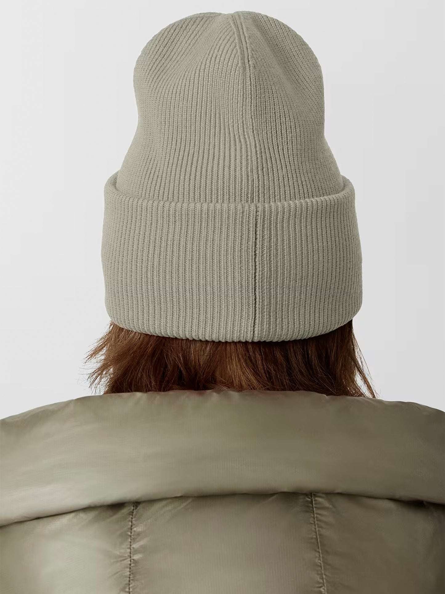 CANADA GOOSE - Mütze Arctic Toque mit tonalem Logo Hellgrau – Light gray