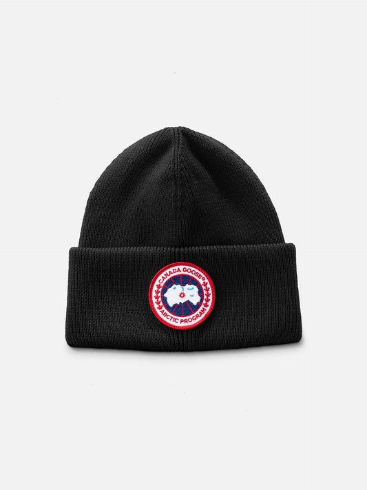 CANADA GOOSE - Mütze Arctic mit Logo Schwarz / Rot – Black / Red