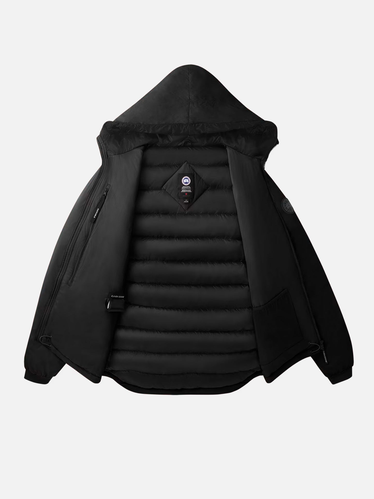 CANADA GOOSE - Daunenjacke Lodge mit Kapuze für Herren Schwarz – Black