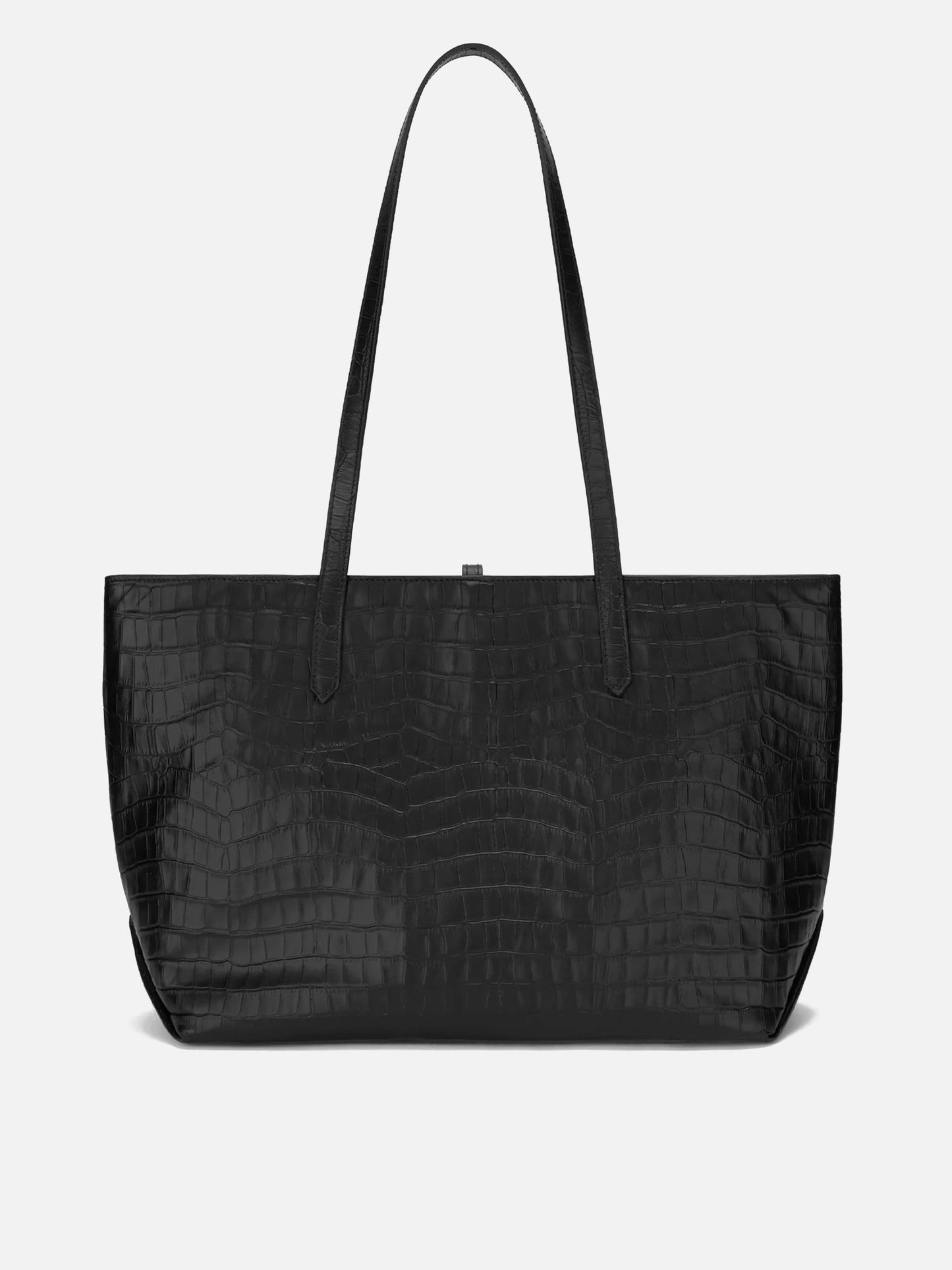 DEMELLIER - Handtasche Tokyo Tote Schwarz Kroko – Black Croc