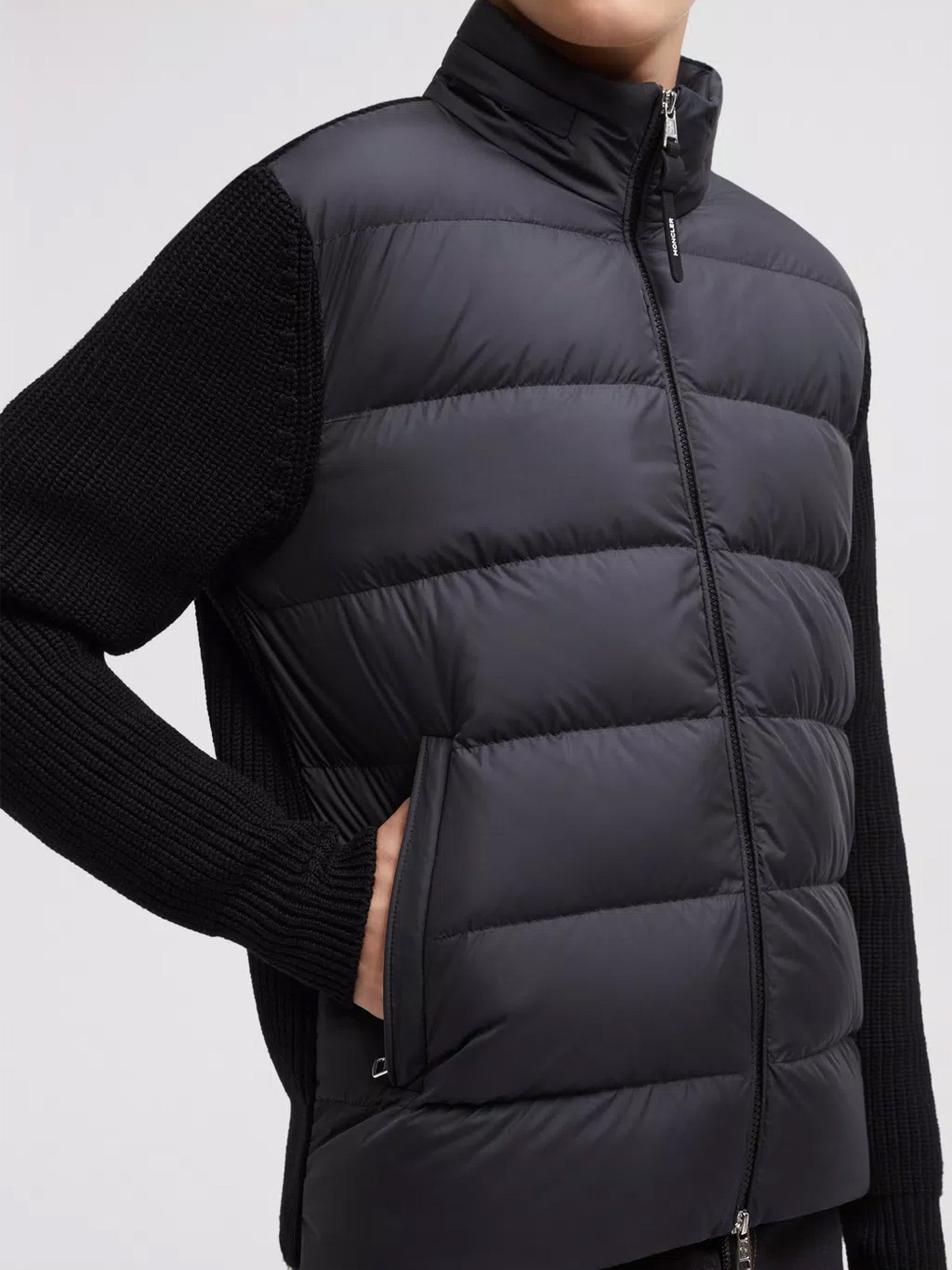 MONCLER - Daunengefüllte Strickjacke für Herren