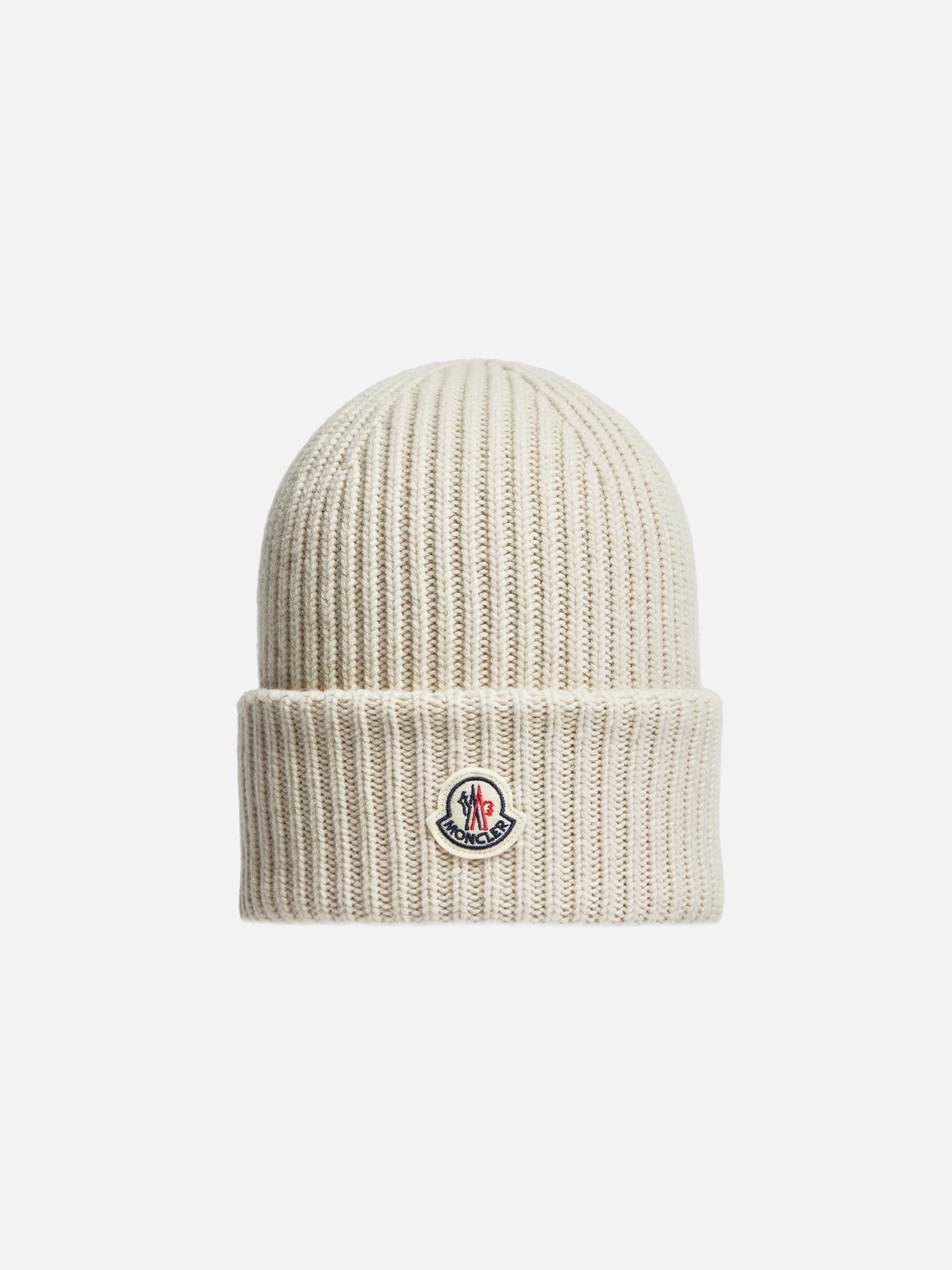 MONCLER - Beaniemütze aus Wolle und Kaschmir Beige