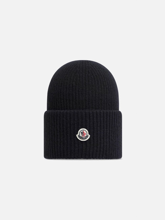 MONCLER - Mütze mit Logo für Damen Schwarz – Black