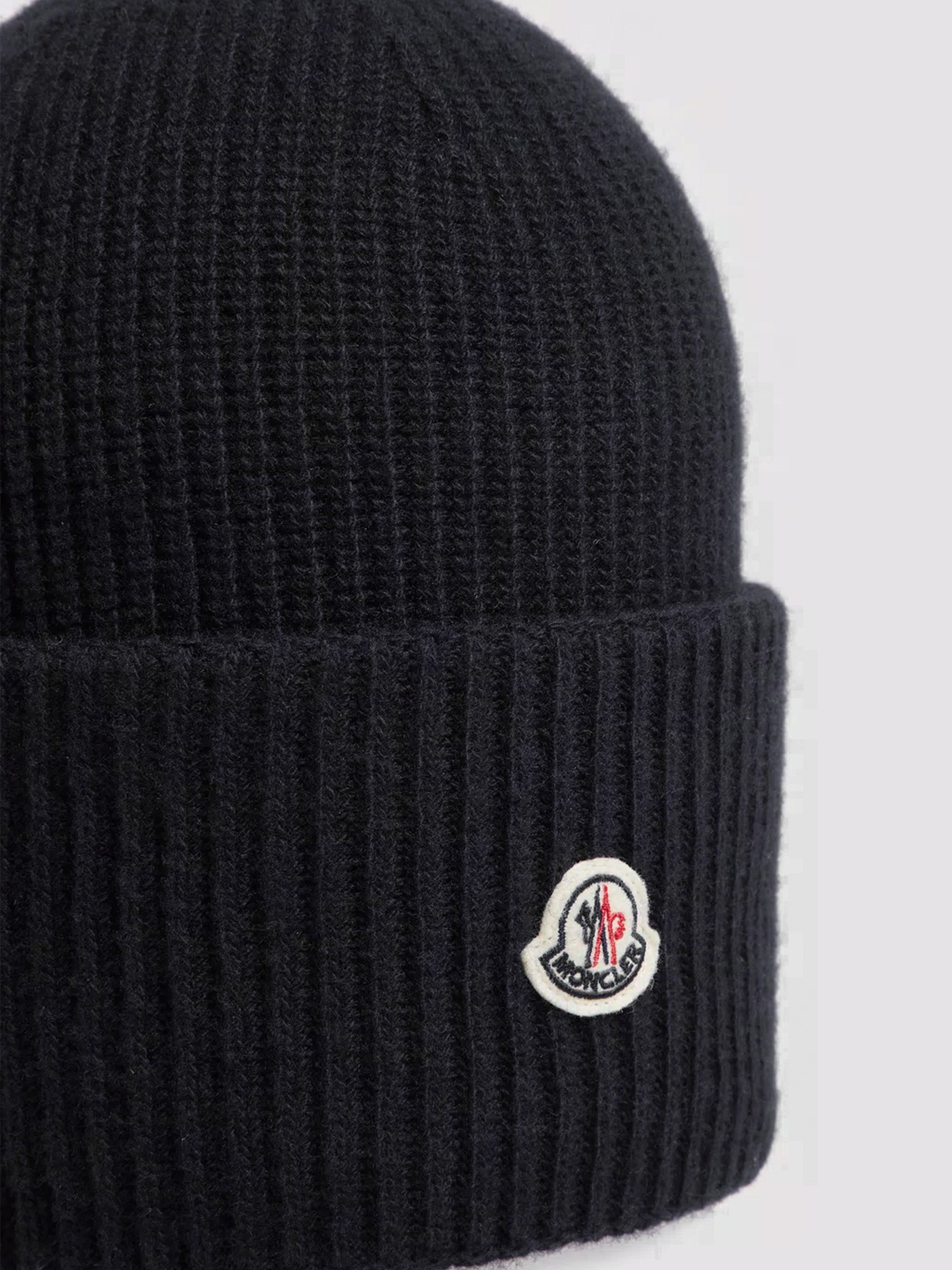 MONCLER - Mütze mit Logo für Damen Schwarz – Black