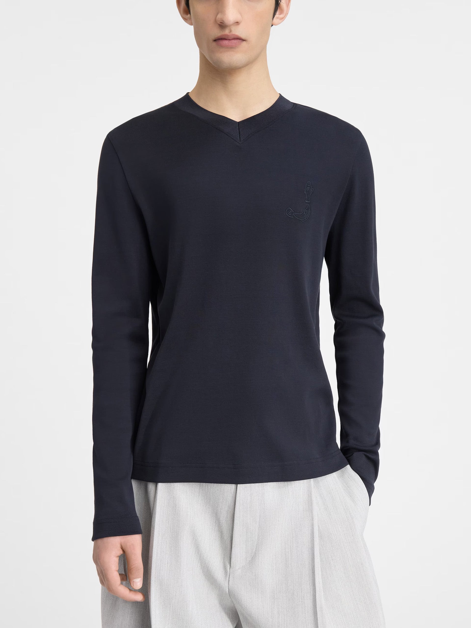 JACQUEMUS - Langarm-T-Shirt Pesco für Herren