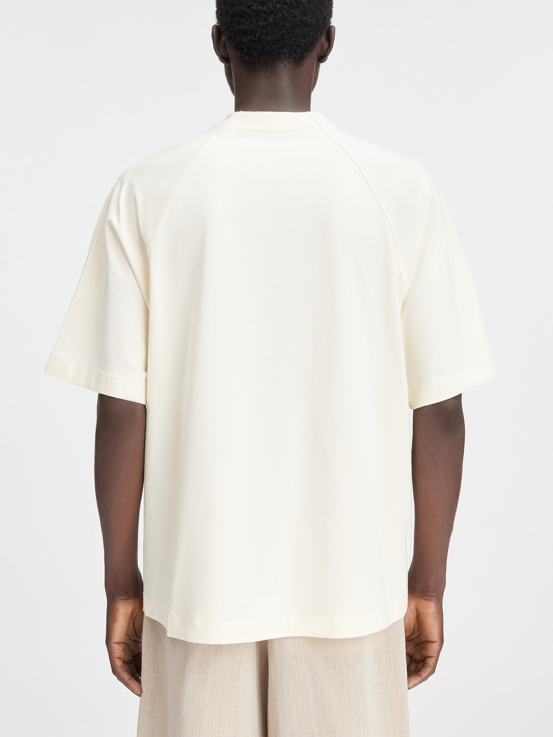 JACQUEMUS - T-Shirt Typo mit Logo für Herren Light Beige