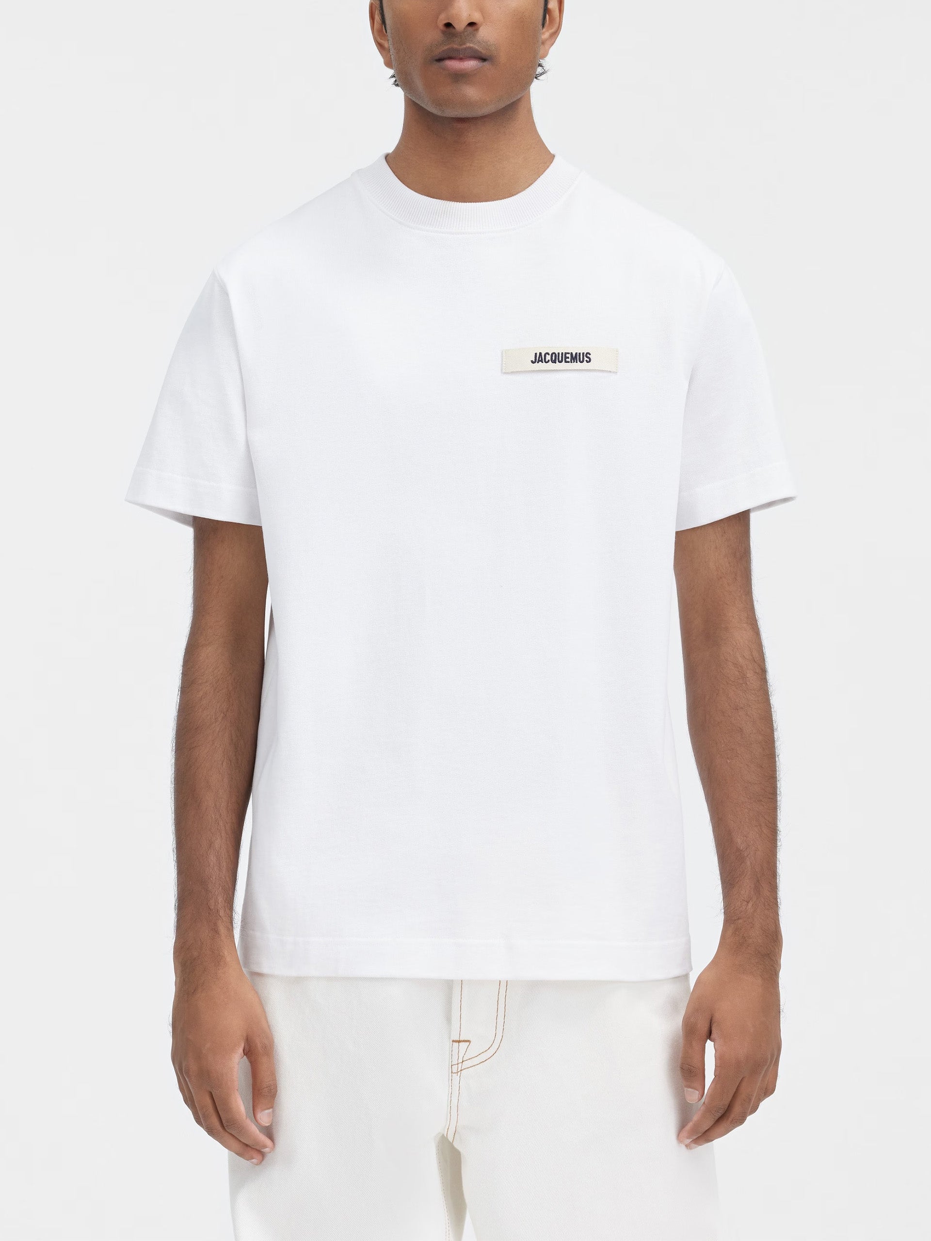 JACQUEMUS - T-Shirt Gros Grain für Herren Weiss – White