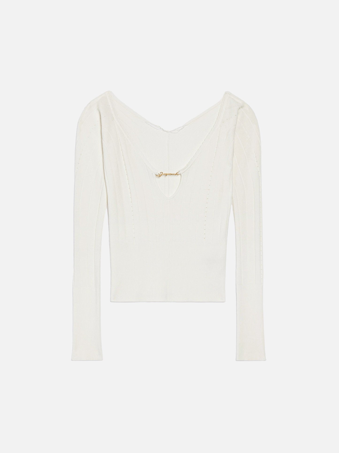 JACQUEMUS - Top Pralu mit Logo für Damen Off-White