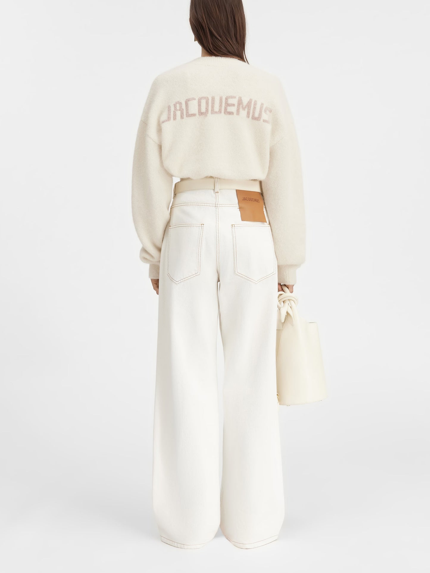 JACQUEMUS - Pullover mit Logo für Damen Light Beige