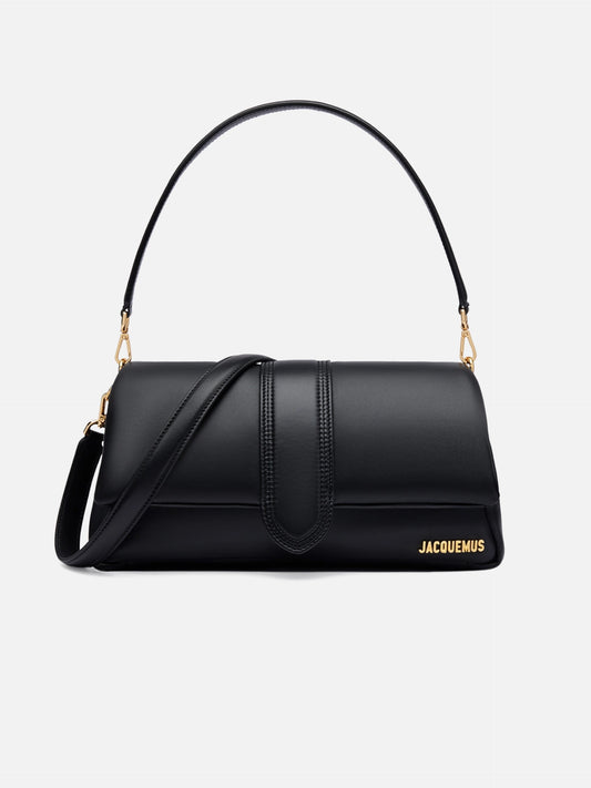 JACQUEMUS - Schultertasche Le Bambimou aus Leder Schwarz – Black