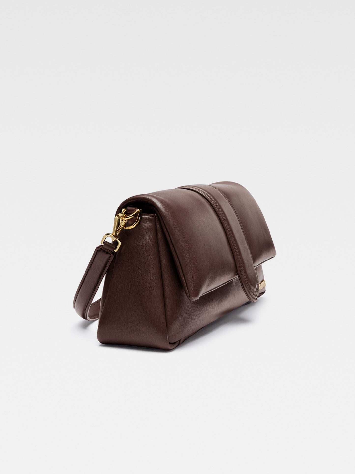 JACQUEMUS - Schultertasche Le Bambimou aus Leder Braun – Brown